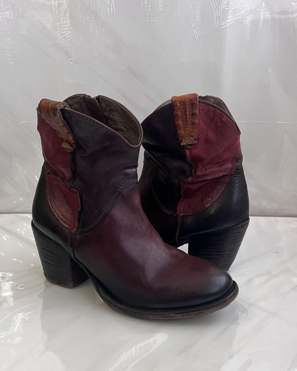 A.S.98 As 98 Airstep Zipper Boho Biker distressed boot Size US 8 / IT 38 - 12 Thumbnail