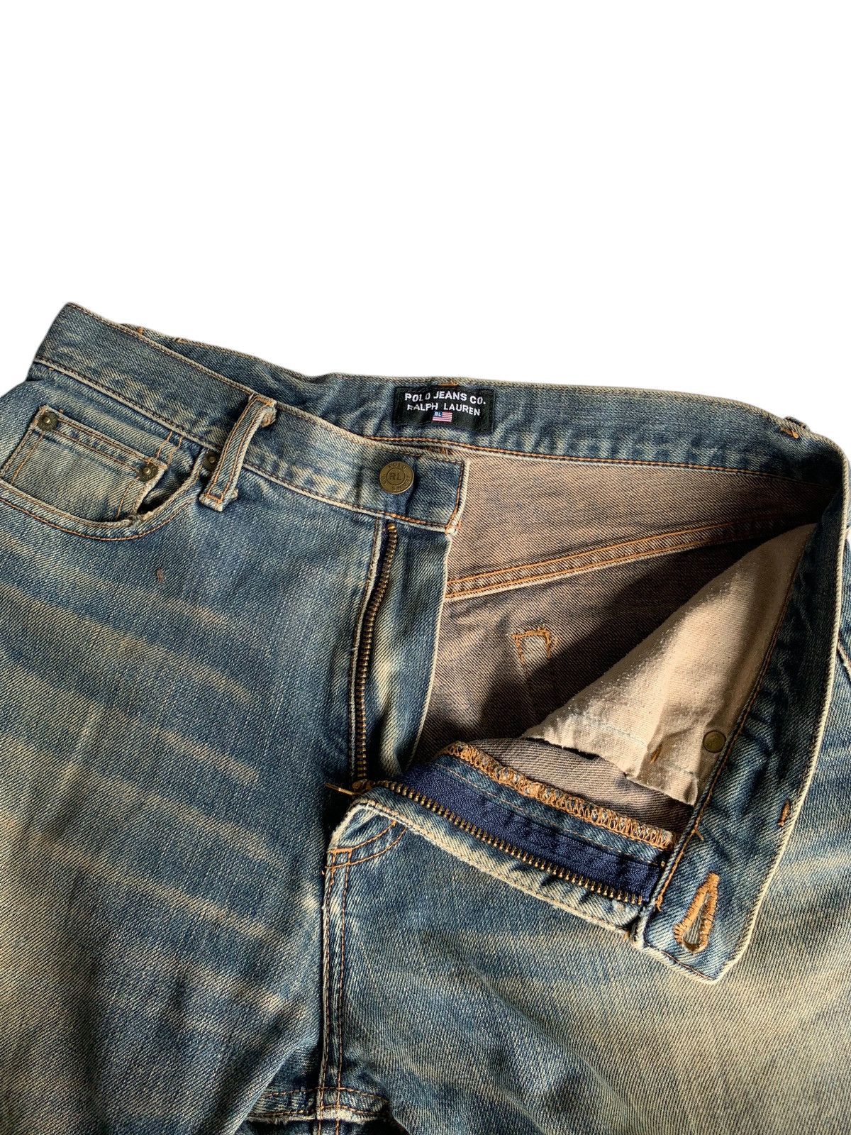 Jean × Polo Ralph Lauren × Vintage POLO RALPH LAUREN JEANS MUDWASH FADED DISTRESSED DENIM Size US 30 / EU 46 - 14 Thumbnail