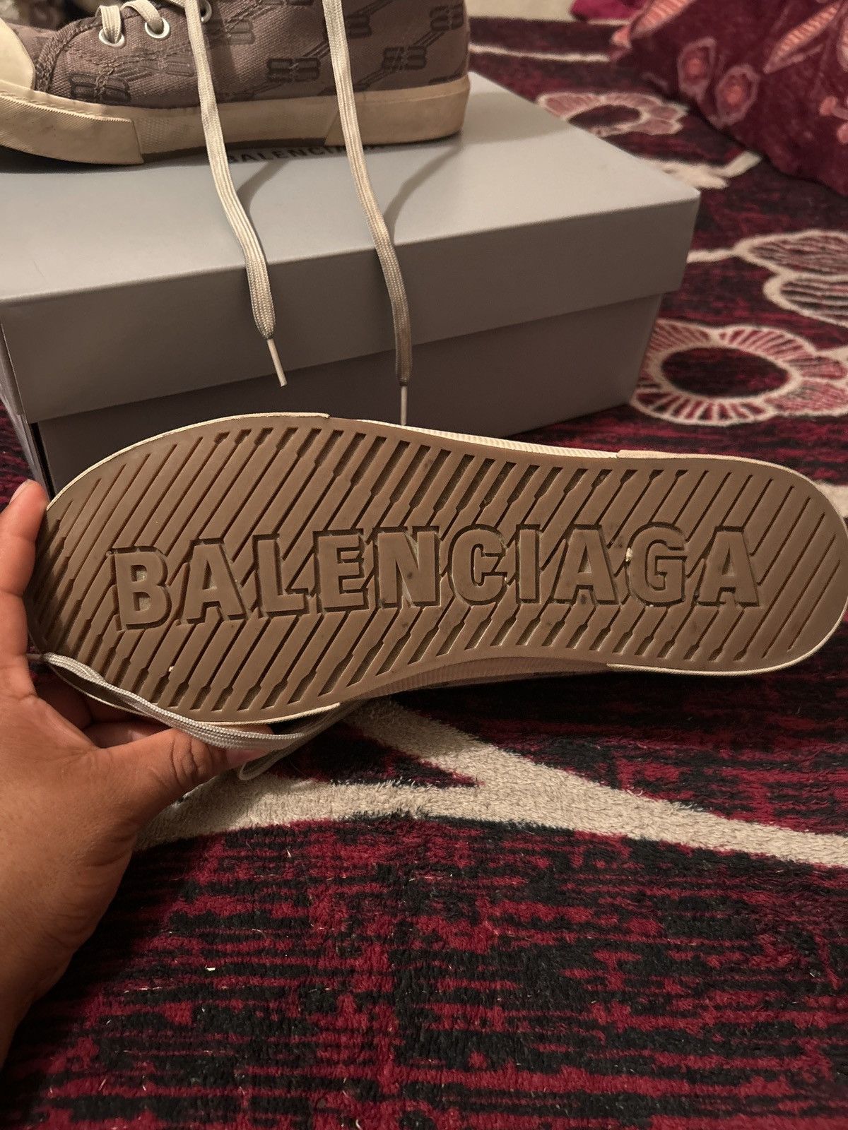 Balenciaga Balenciaga Paris Hightop Sneaker BB Monogram Size US 11 / EU 44 - 4 Thumbnail