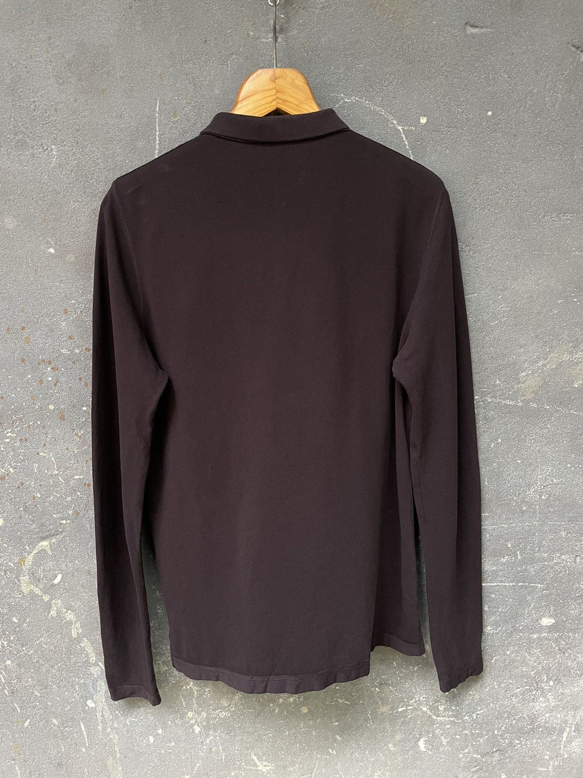 Allsaints Allsaints Brown Long Sleeve T-Shirt Gold Logo Luxury Size US M / EU 48-50 / 2 - 4 Thumbnail