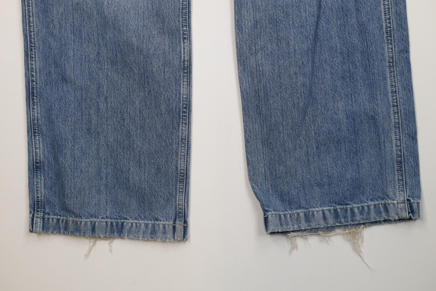 American Eagle Outfitters Vintage 90s Y2K American Eagle Wide Leg Dungaree Denim Jeans Size US 36 / EU 52 - 4 Thumbnail
