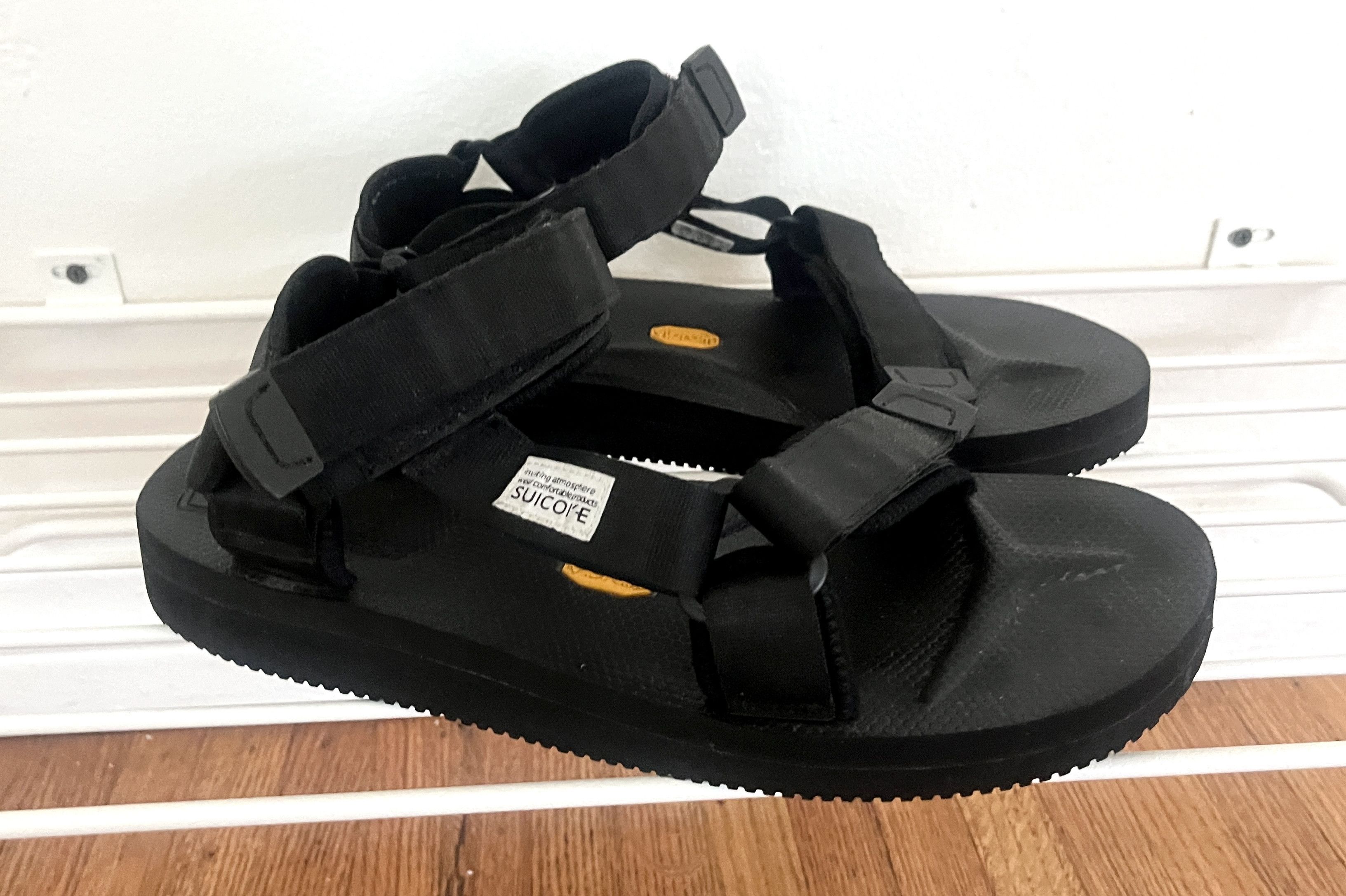 image of Suicoke Depa-V2 Black Strap Sandal, Men's (Size 11)