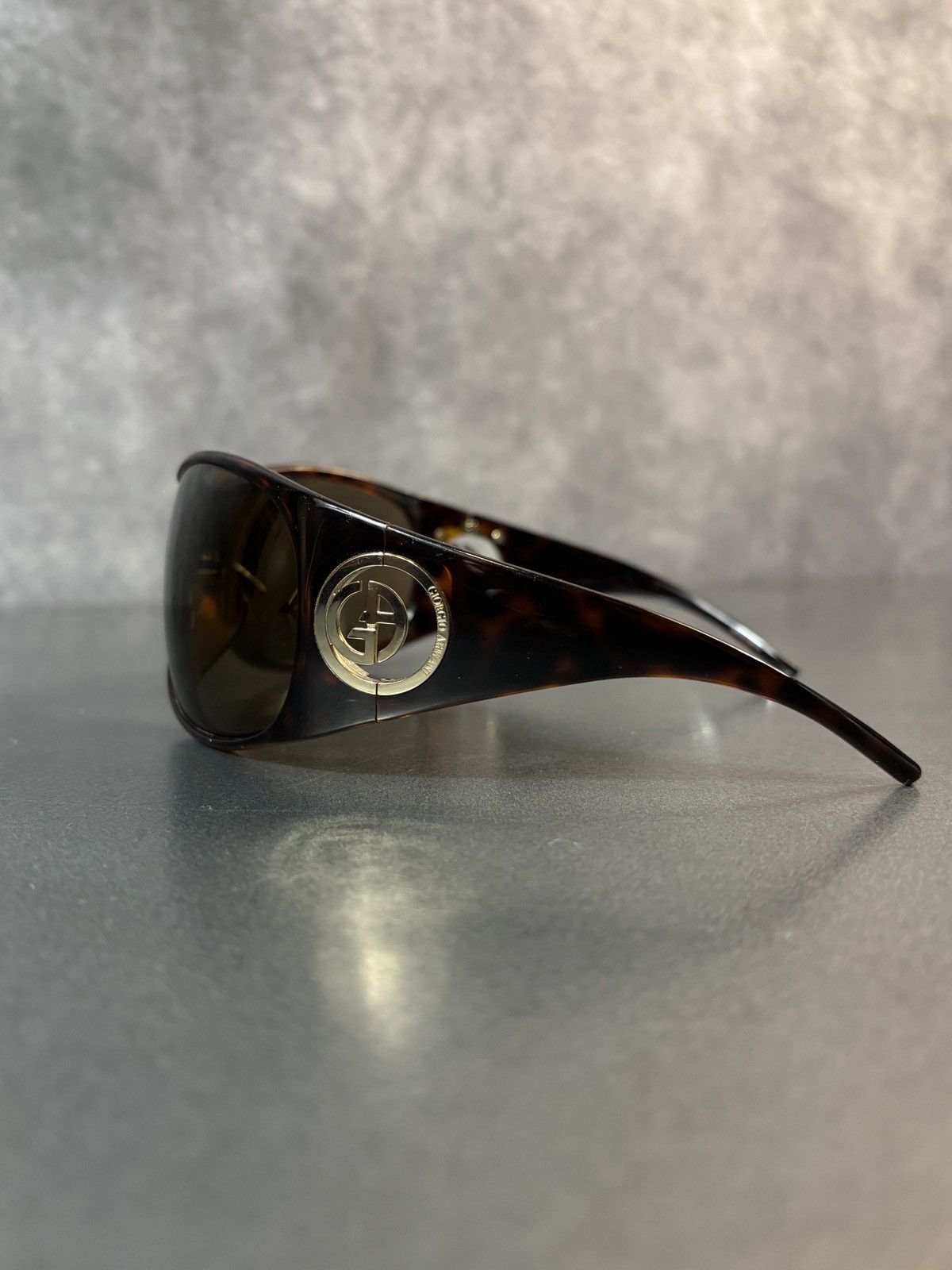 Giorgio Armani × Vintage 2000s Giorgio Armani Sunglasses GA 340/S Oversized Wrap Y2K Size ONE SIZE - 9 Thumbnail