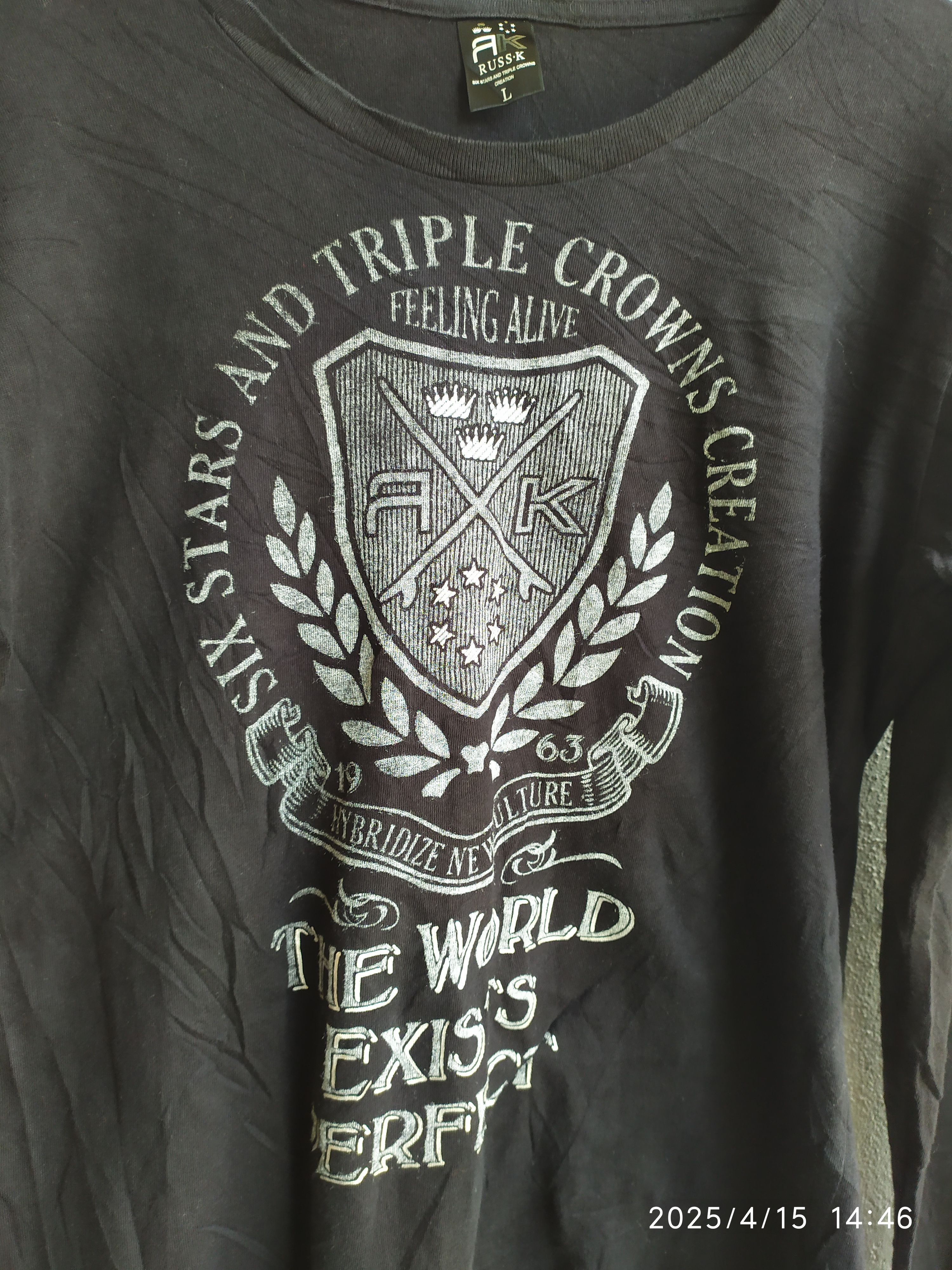 If Six Was Nine × Japanese Brand × Le Grande Bleu (L.G.B.) RUSS-K long slevee tshirt Size US L / EU 52-54 / 3 - 6 Thumbnail