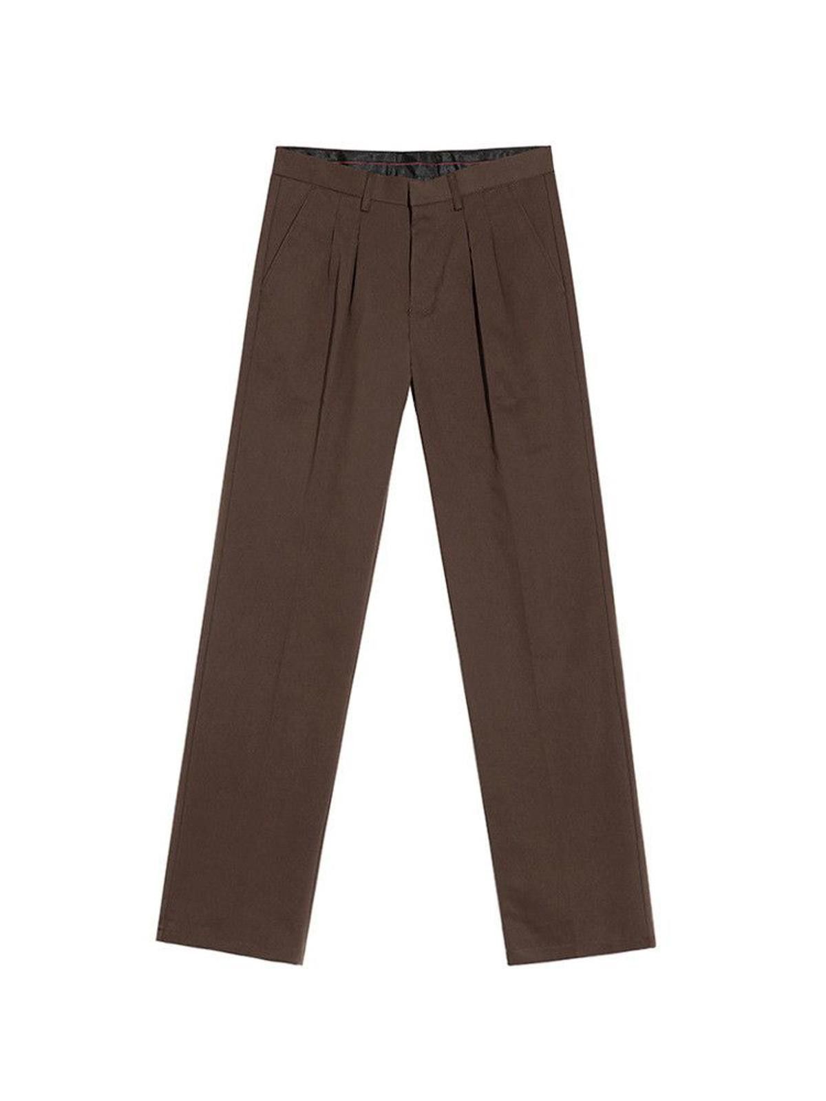 Japanese Brand Baggy Brown Wide Leg Pants, Loose Pants Size US 28 / EU 44 - 4 Thumbnail