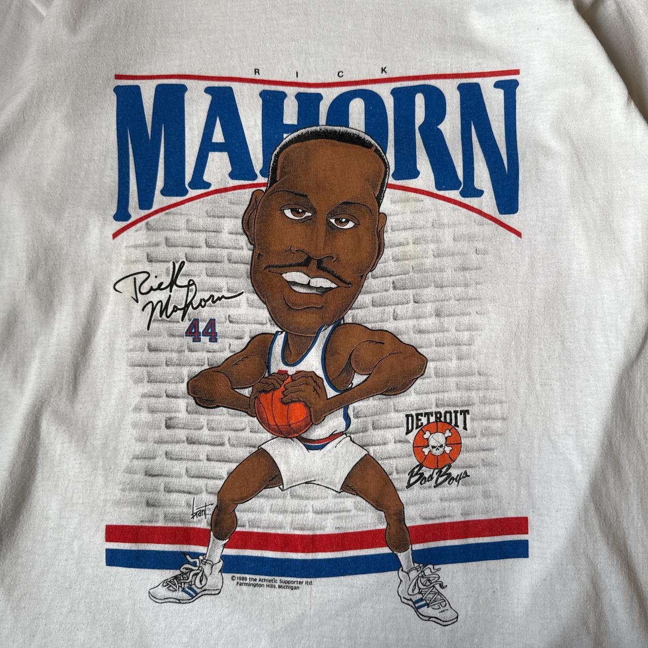 Other VTG 80s Rick Mahorn Pistons NBA White T-shirt Men’s Large Size US L / EU 52-54 / 3 - 2 Thumbnail