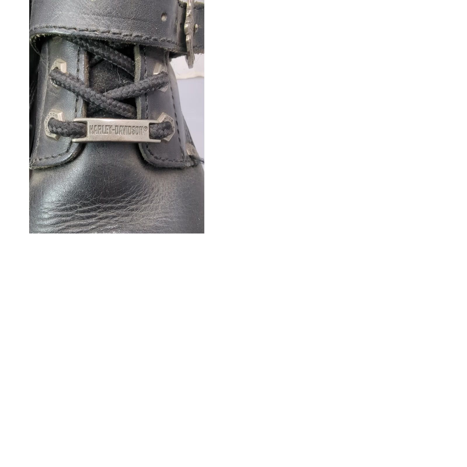Harley Davidson Harley-Davidson Boots Women Biker Ankle Strap Leather 39 Black 8 US Size US 8 / IT 38 - 9 Thumbnail