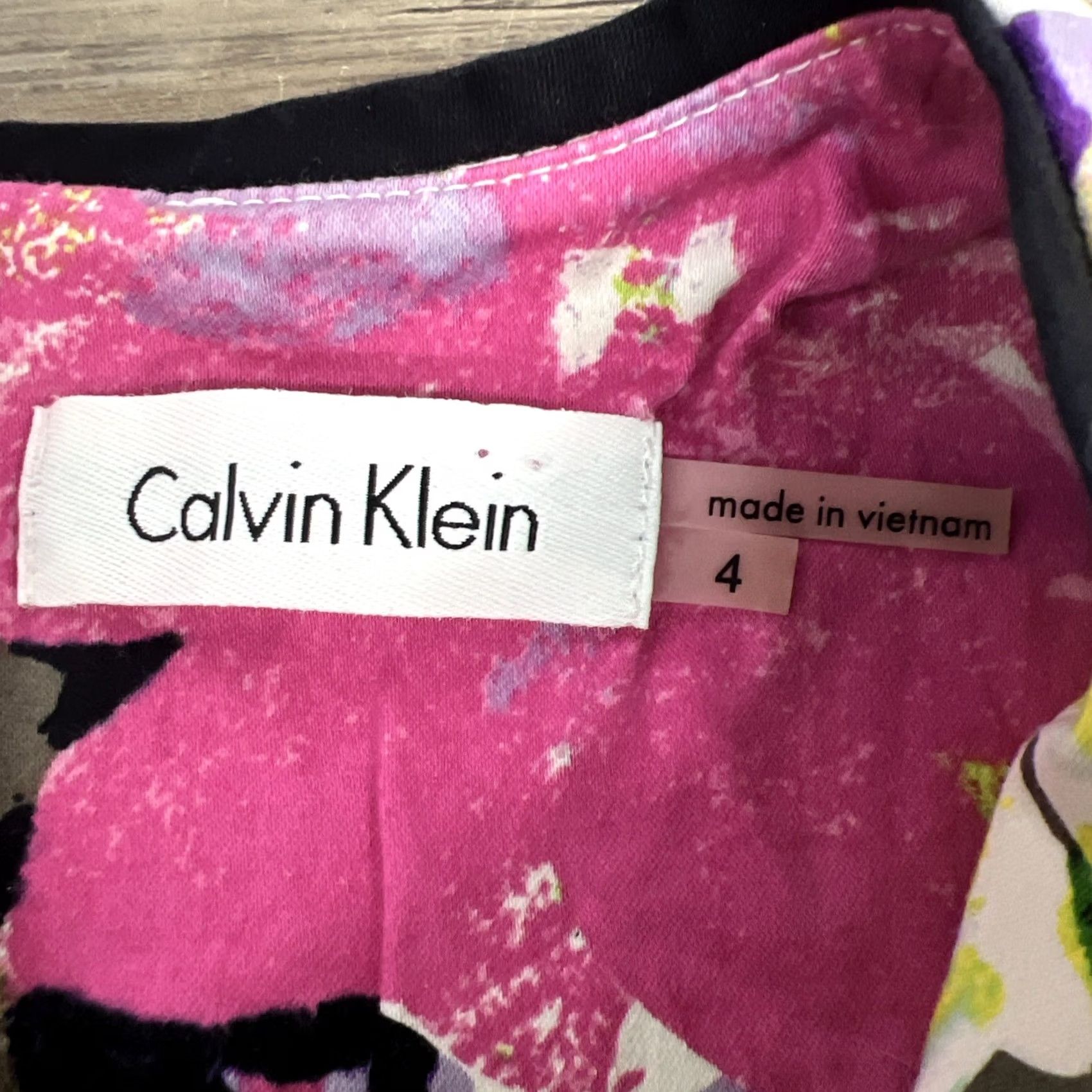 Calvin Klein Calvin Klein Multicolor Dress Womens Size 4 Knee Length Sheath Color Multicolor 4 Womens Size S / US 4 / IT 40 - 5 Thumbnail