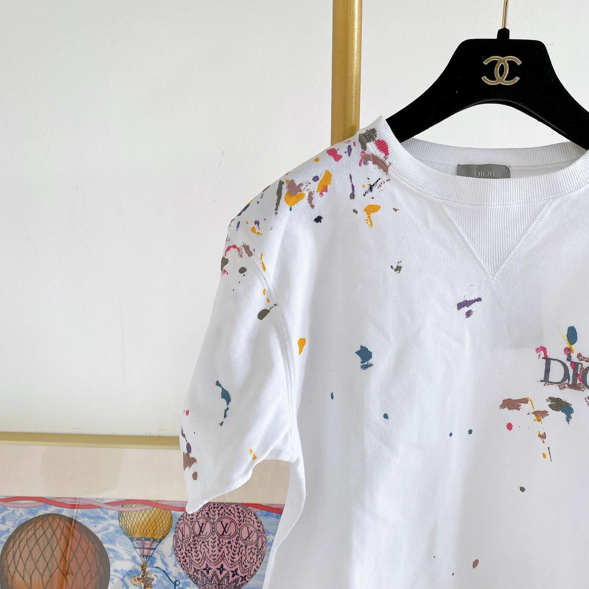 Dior Dior White Graffiti T-Shirt XXS 0569 Size US XXS / EU 40 - 3 Thumbnail