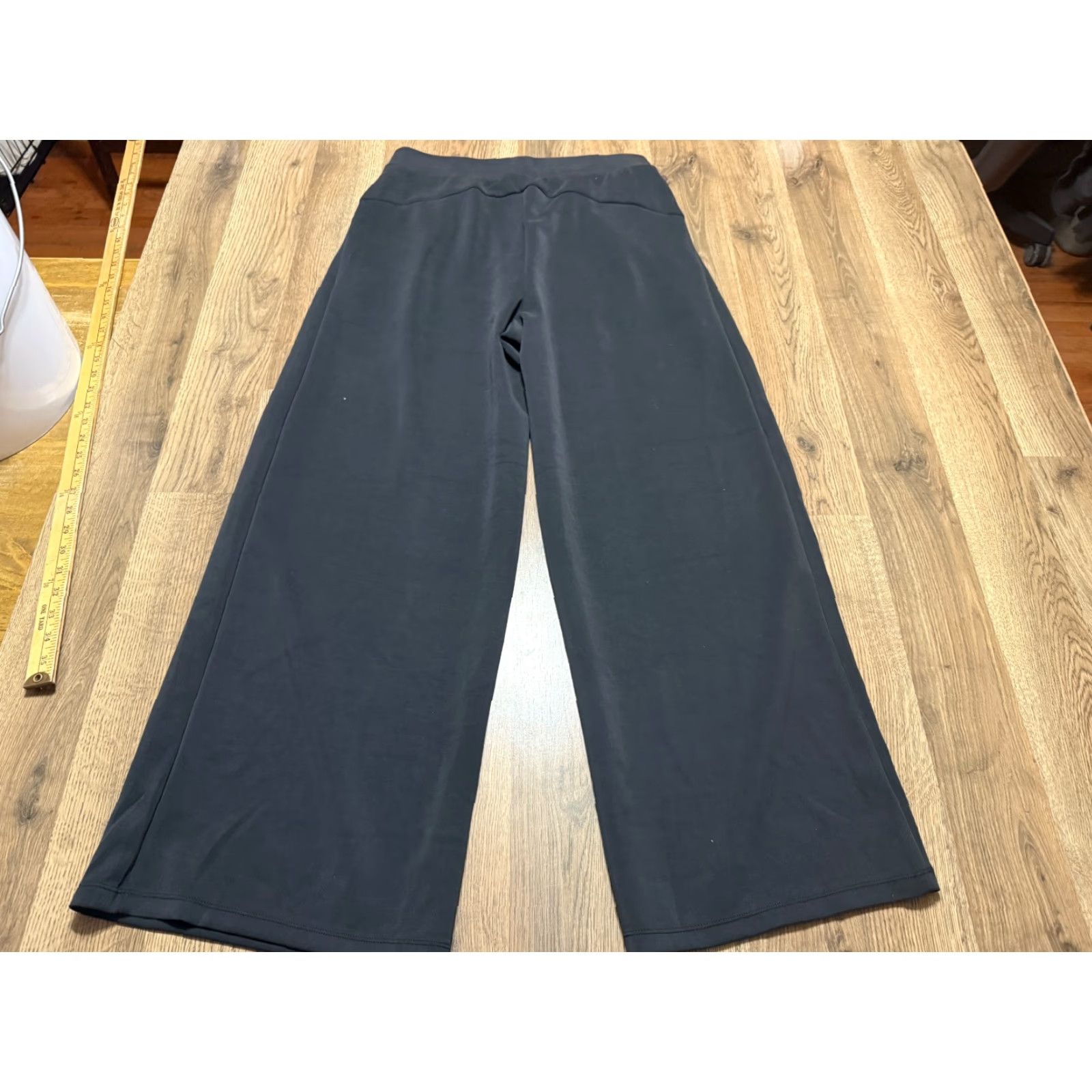 Vintage Ododos Pants Women's XL Black Pull On Wide Leg Casual Outdoor Size 40" / US 18 - 2 Thumbnail
