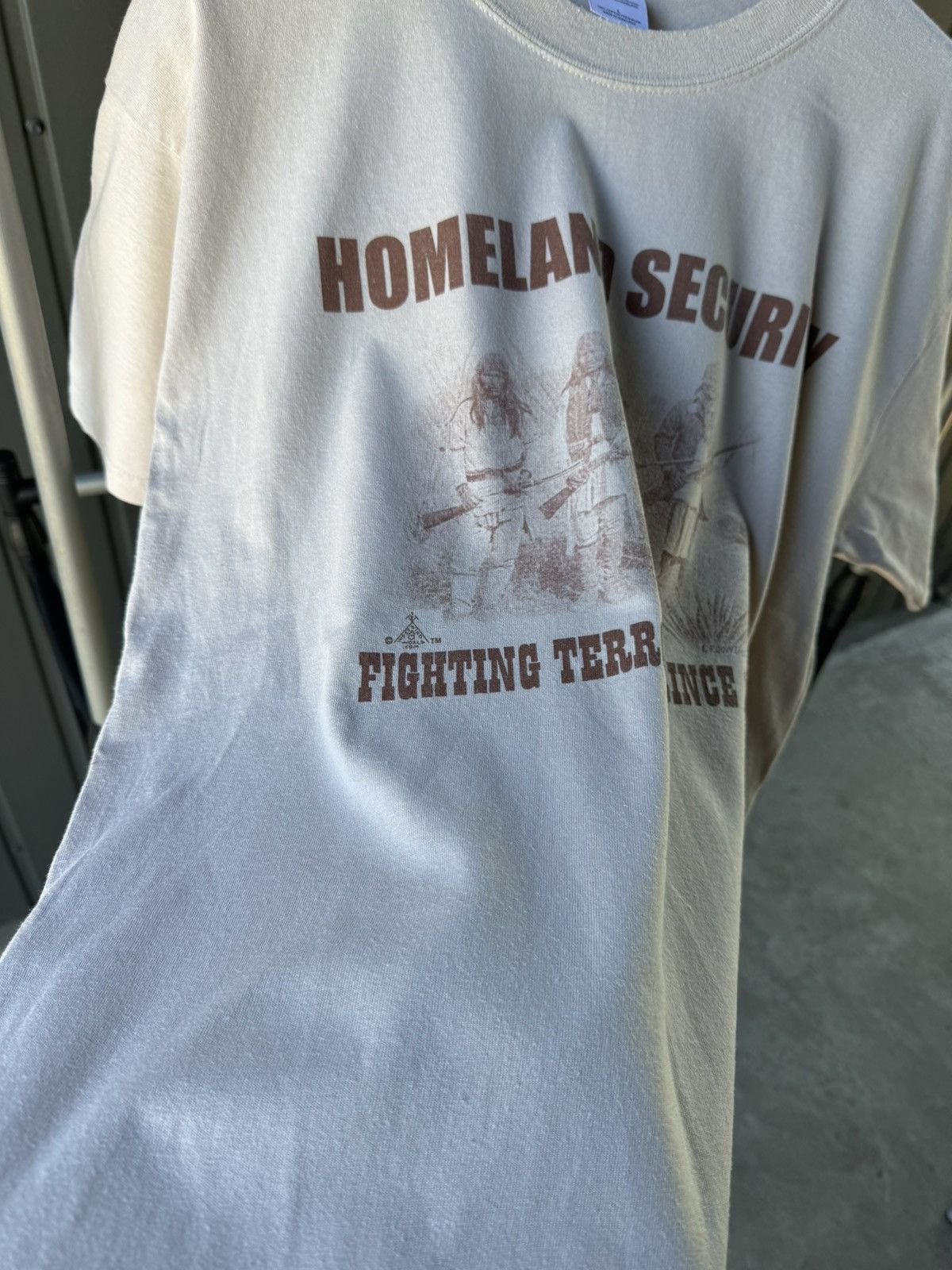 Vintage Vintage Homeland Security T Shirt Native Americans Humor Y2k Size US XL / EU 56 / 4 - 8 Thumbnail