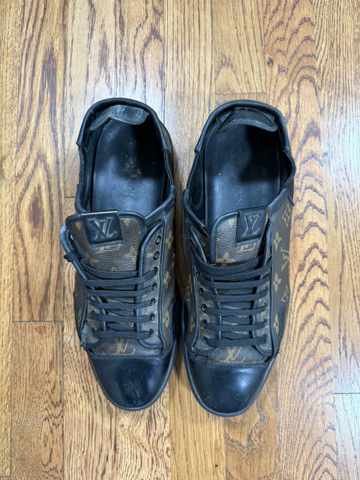 Louis Vuitton Louis Vuitton Calfskin Monogram Slalom Sneakers Leather Size US 9.5 / EU 42-43 - 14 Thumbnail