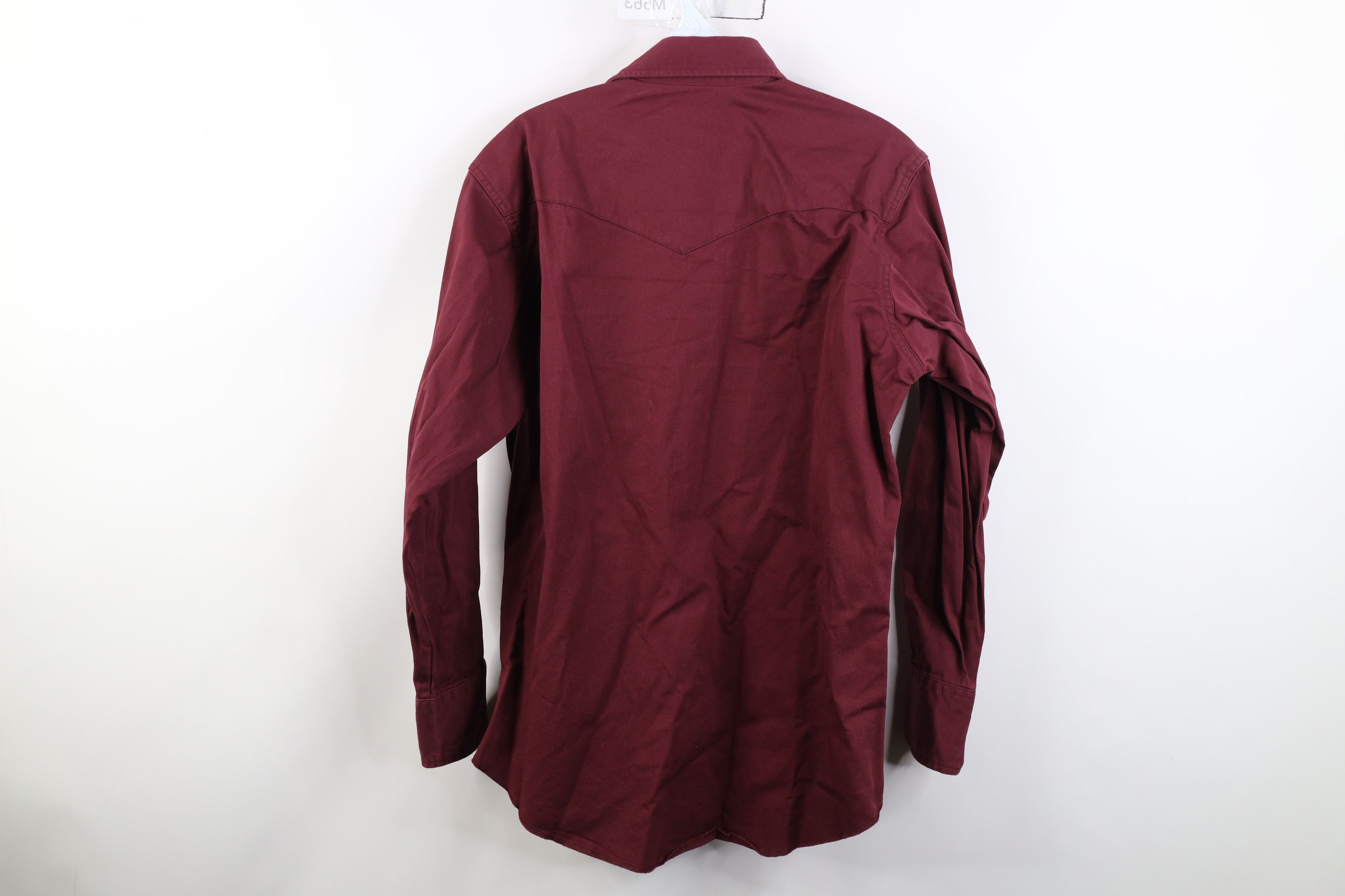 Wrangler Vintage 90s Wrangler Heavy Western Cowboy Button Shirt Red Size US M / EU 48-50 / 2 - 13 Thumbnail