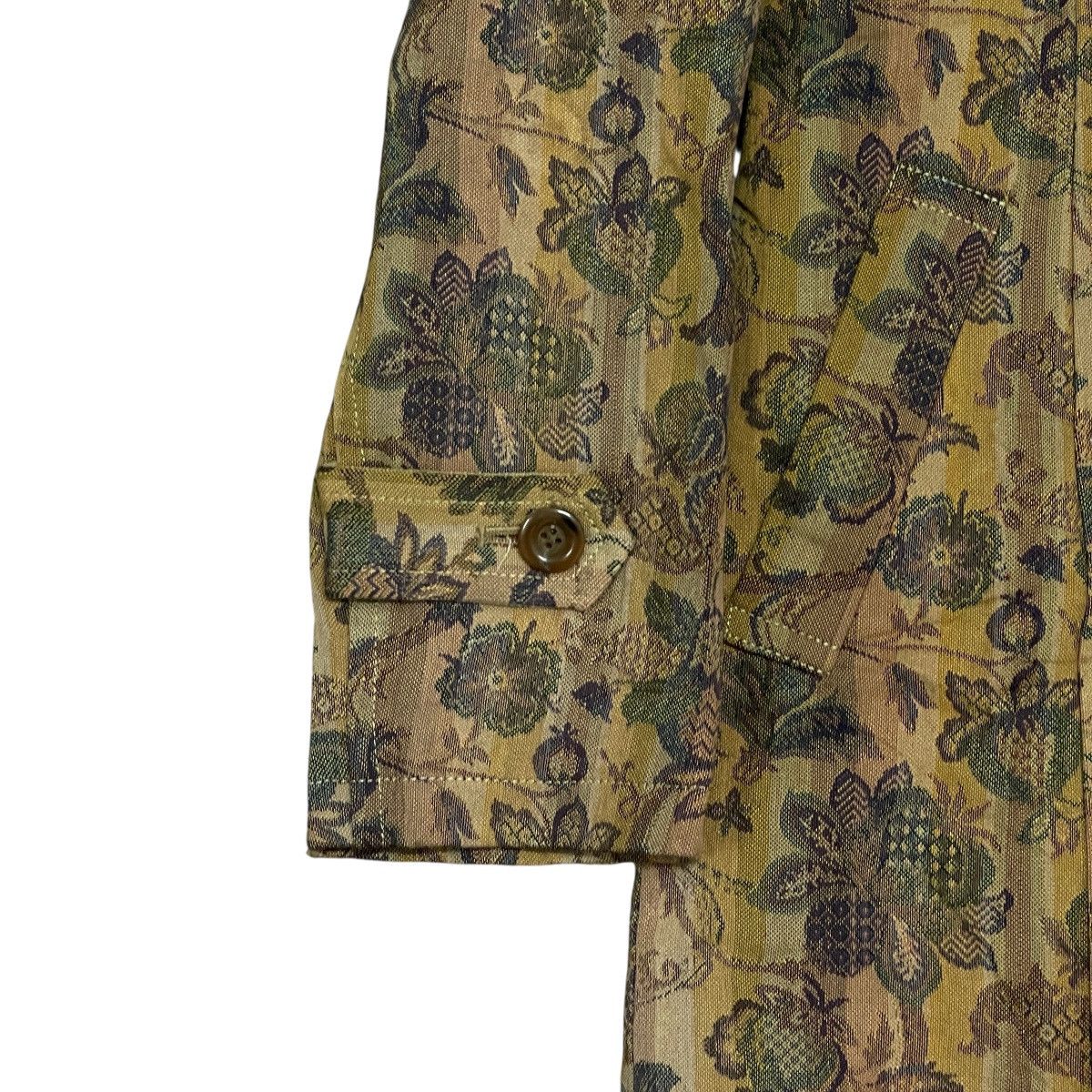 Japanese Brand Vintage Gekko Floral Patterned Long Jacket - Made in Japan Size S / US 4 / IT 40 - 8 Thumbnail