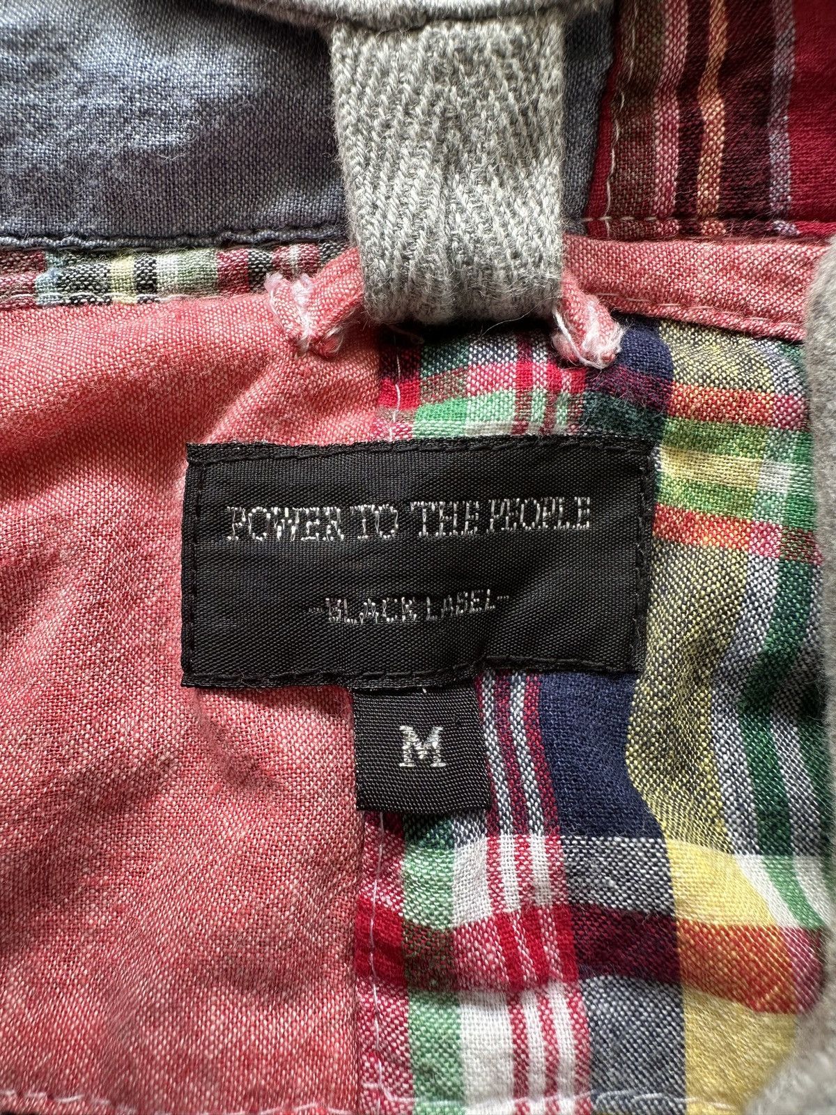 Japanese Brand 2000's Power to The People ( PTTP ) madras patchwork shirt Size US M / EU 48-50 / 2 - 12 Thumbnail