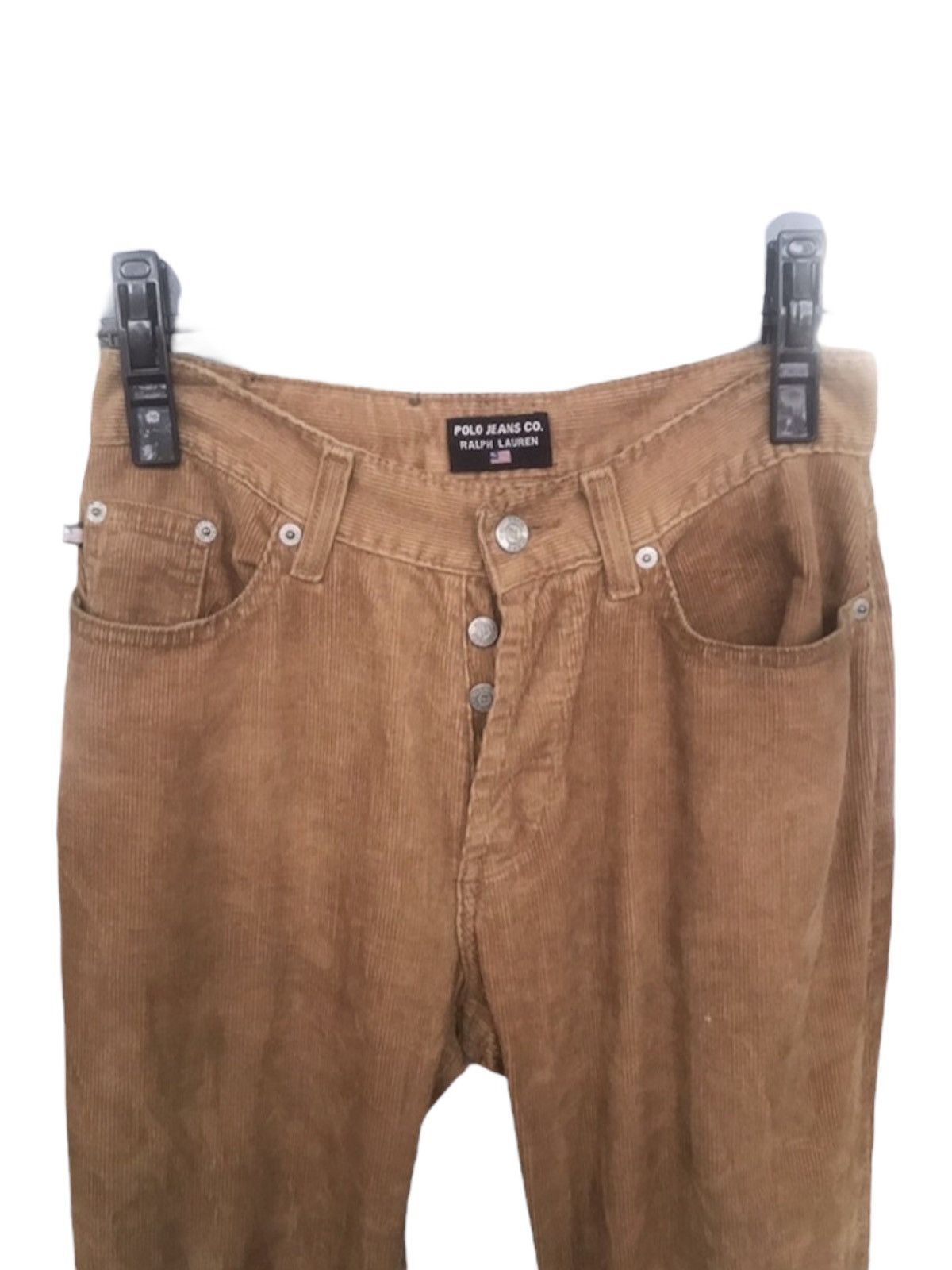 Polo Ralph Lauren Vintage 90s Ralph Lauren Button Fly Corduroy Pants Size US 28 / EU 44 - 8 Thumbnail