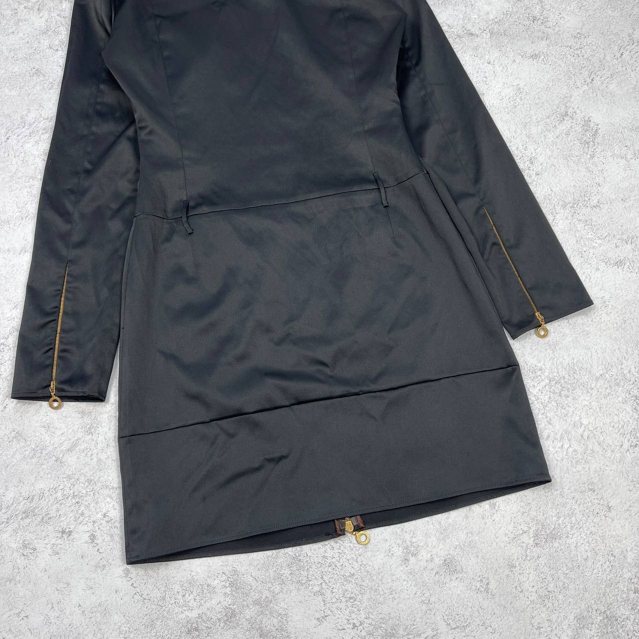 Versace Jeans Couture Versace Black Coat Jacket Full Zip Gold Tone Hardware Size M / US 6-8 / IT 42-44 - 17 Thumbnail