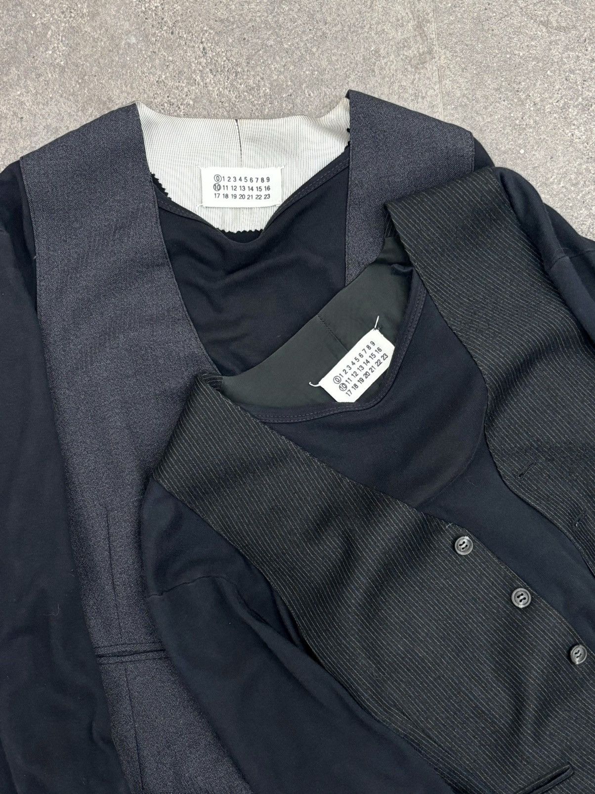 Maison Margiela Maison Martin Margiela | Artisanal Vest-Patched Sweatshirt Size US M / EU 48-50 / 2 - 1 Thumbnail