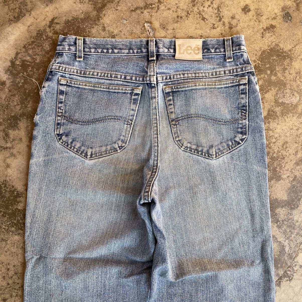 Lee 🔥Vintage Lee Stoned Washed Ripped Distress Denim Jeans Size US 32 / EU 48 - 5 Thumbnail