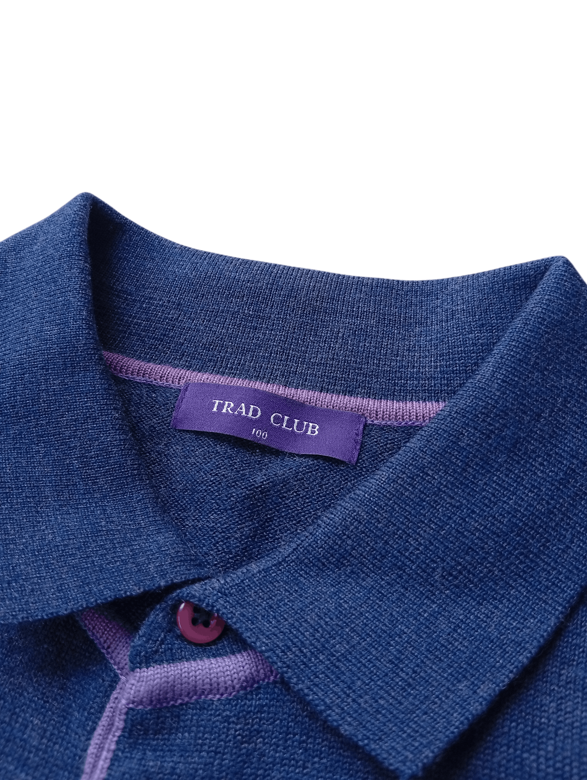 Japanese Brand Tradclub knit poloshirt Size US M / EU 48-50 / 2 - 3 Thumbnail