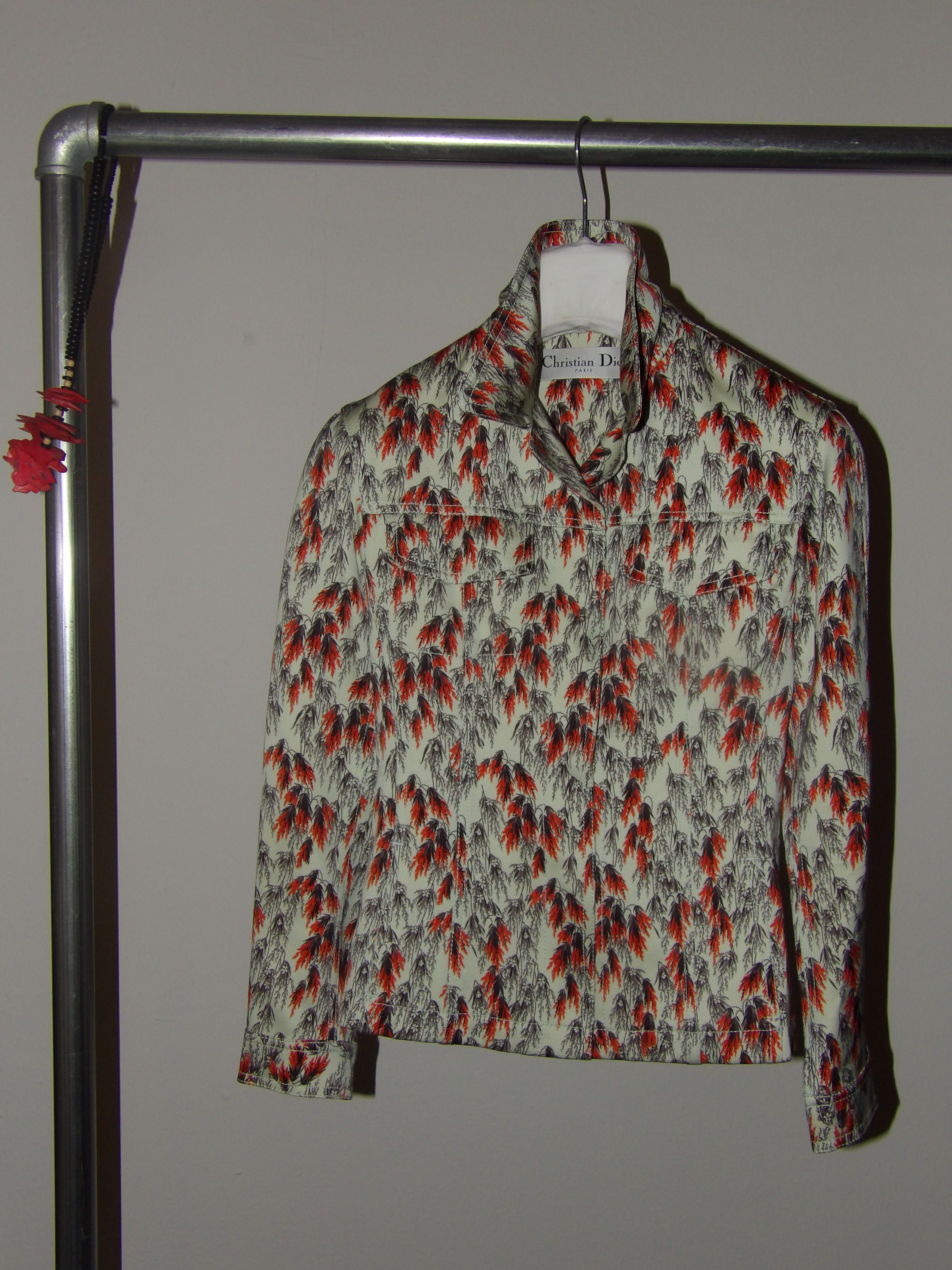 Dior Raf Simons for Christian Dior Sample Silk/Wool Jacket Size XS / US 0-2 / IT 36-38 - 1 Thumbnail