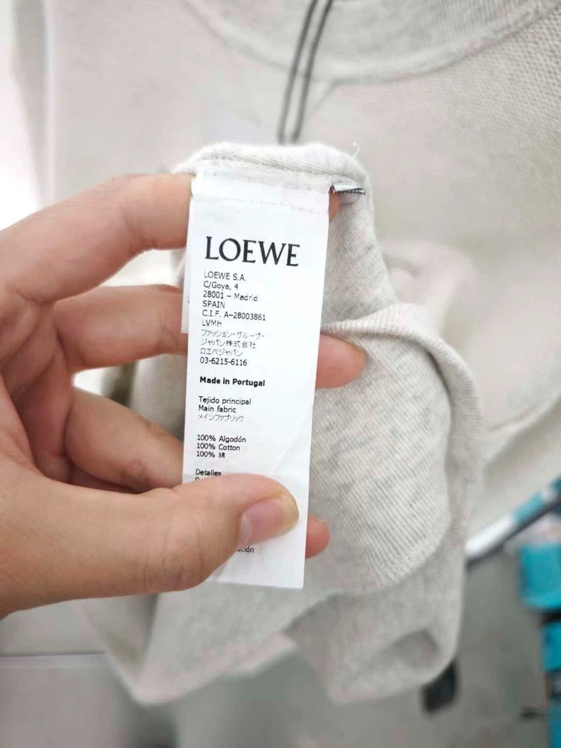 Loewe LOEWE White embroidered logo hoodie Size S / US 4 / IT 40 - 4 Thumbnail