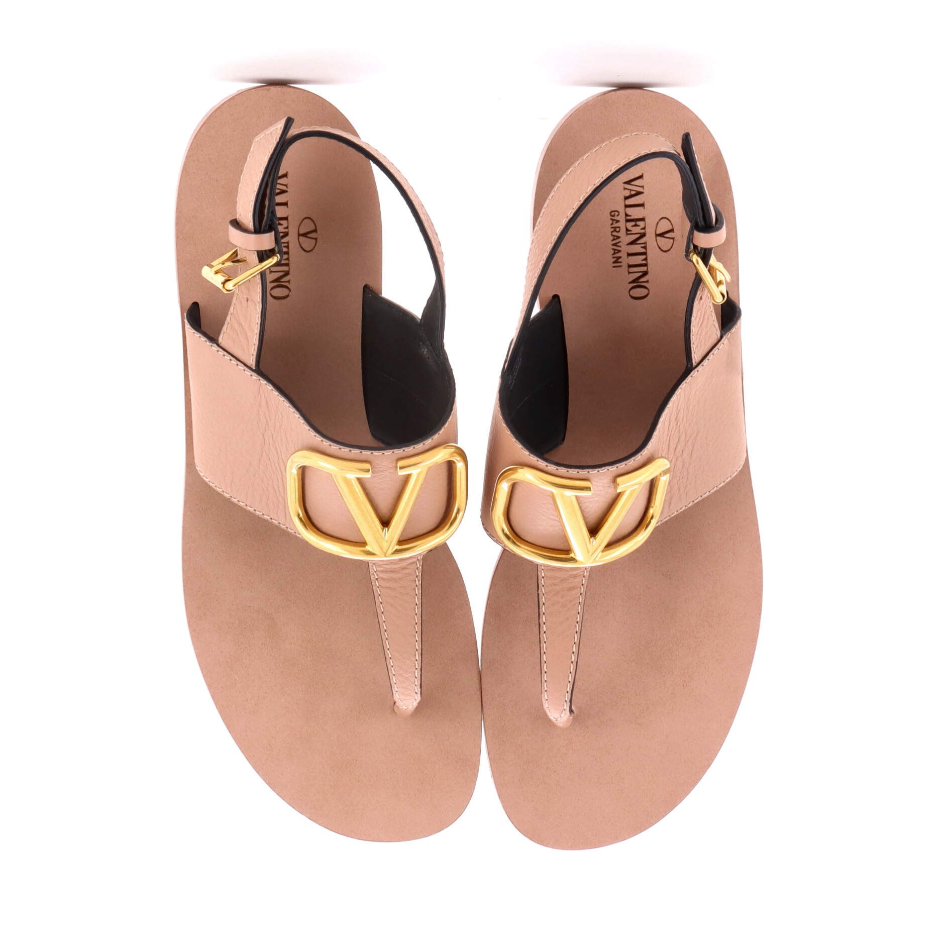 Valentino Women's vlogo slingback sandals leather Size ONE SIZE - 1 Thumbnail