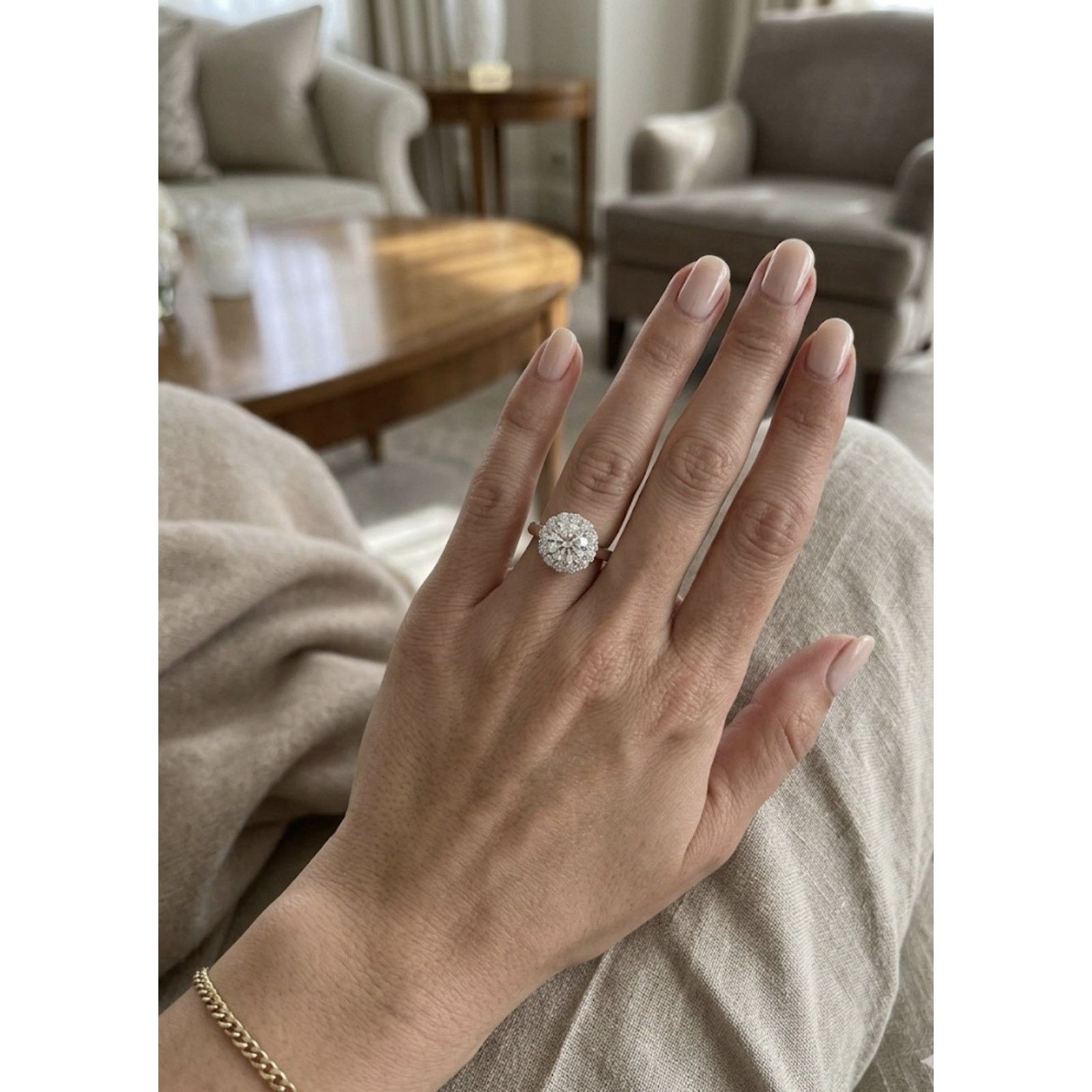Other Lovely Moissanite 925S Silver Engagement Ring OneSize 5CTW Size ONE SIZE - 3 Thumbnail
