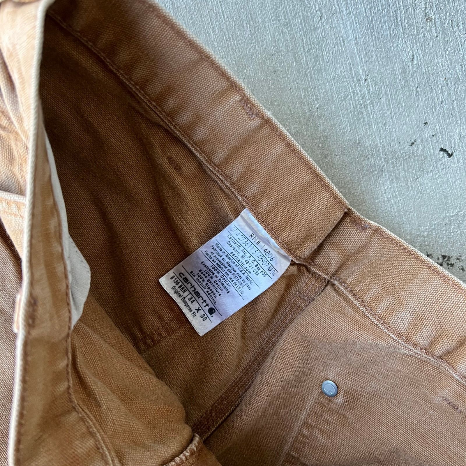 Carhartt × Vintage Carhartt brown double knee work wear carpenter pants Size US 32 / EU 48 - 7 Thumbnail