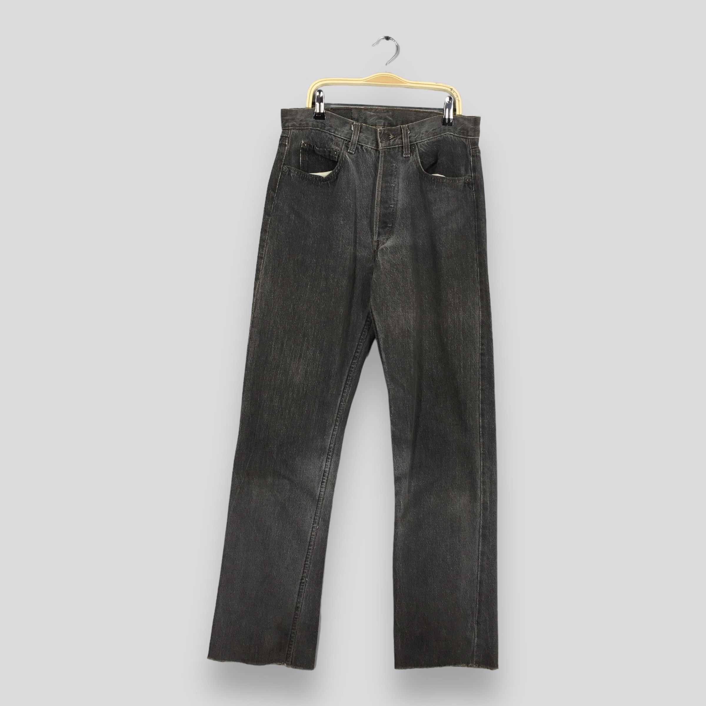 Size 30x31 Vintage 90s Levi's 501 Faded Black Jeans