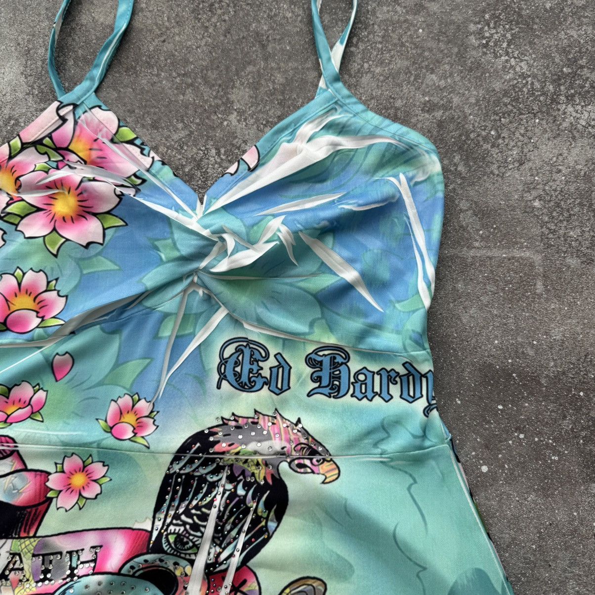 Ed Hardy Ed Hardy Vintage Y2K “Death or Glory” Dress Size S / US 4 / IT 40 - 4 Thumbnail