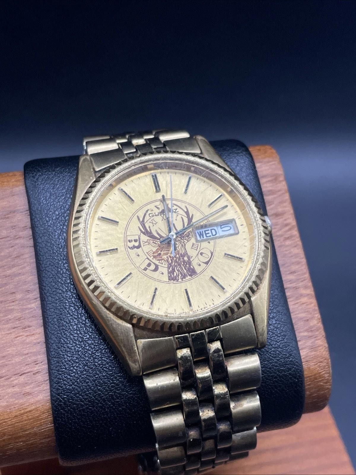 Seiko Vtg Custom Seiko 7N43-8110 Day-Date Fluted Bezel New Battery Size ONE SIZE - 1 Thumbnail
