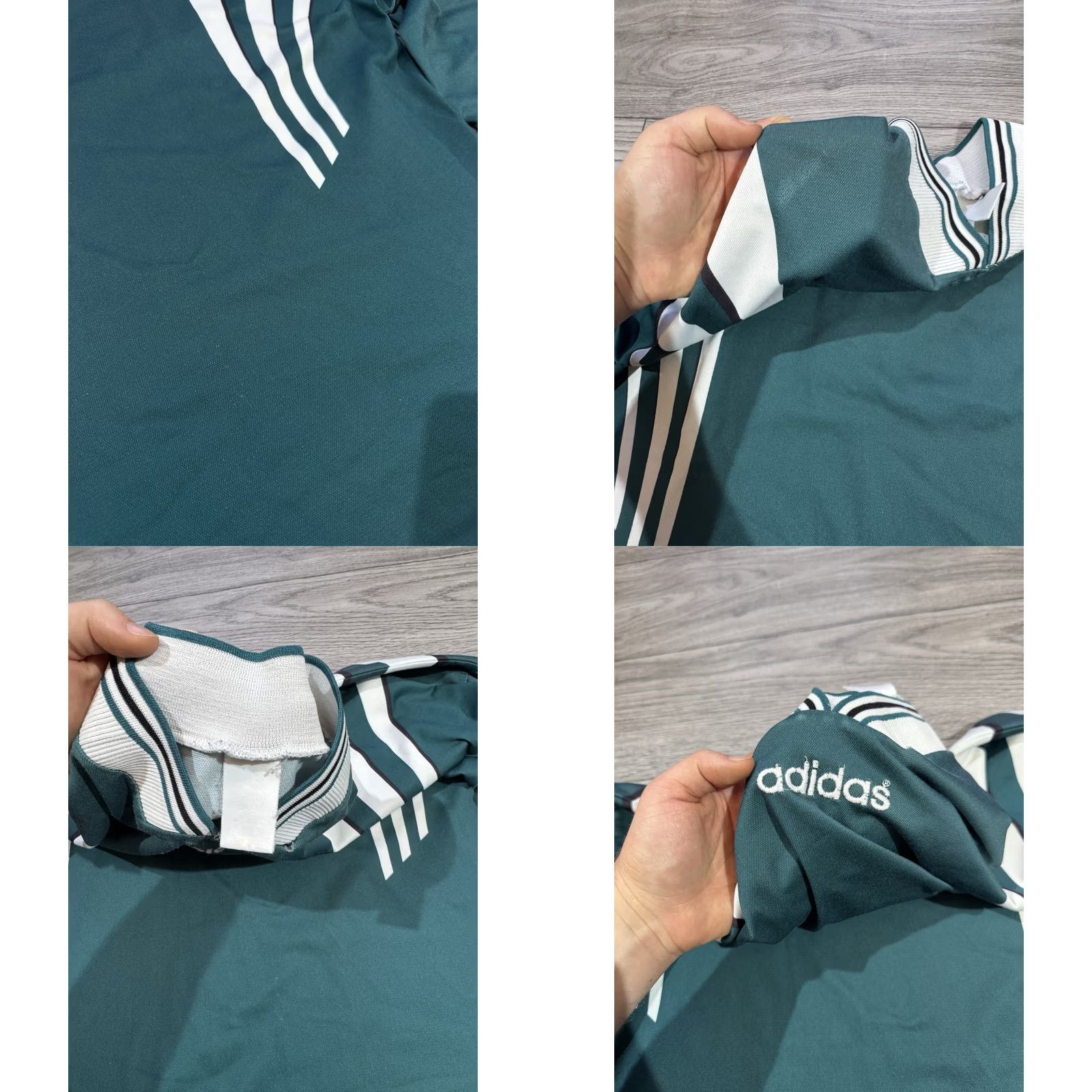 Adidas Adidas Jersey Shirt Long Sleeve Soccer XL White Green Men Size US XL / EU 56 / 4 - 8 Thumbnail