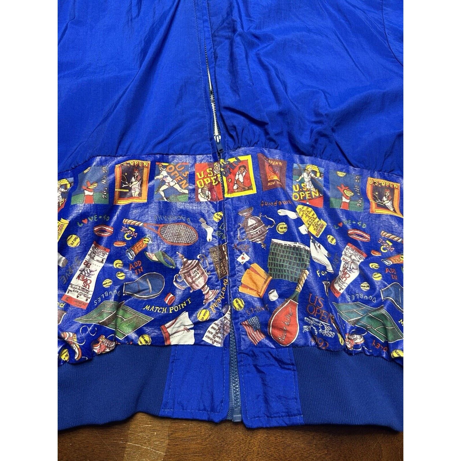 Vintage VTG 90s Official US Open Tennis Full Zip Windbreaker Rare Size US XL / EU 56 / 4 - 9 Thumbnail