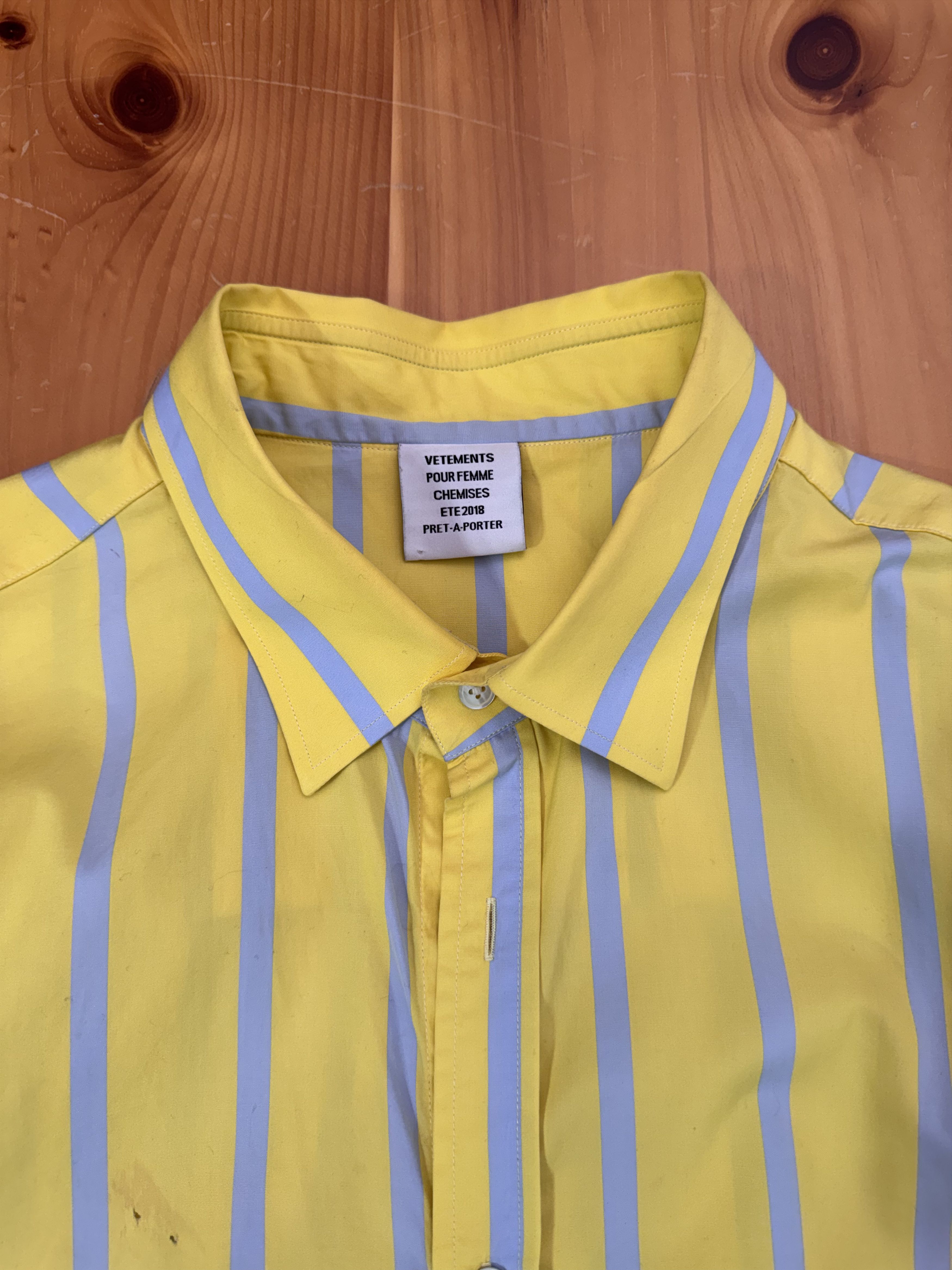 Vetements Rare Cropped C Cut Shirt Stripe Size US M / EU 48-50 / 2 - 3 Thumbnail