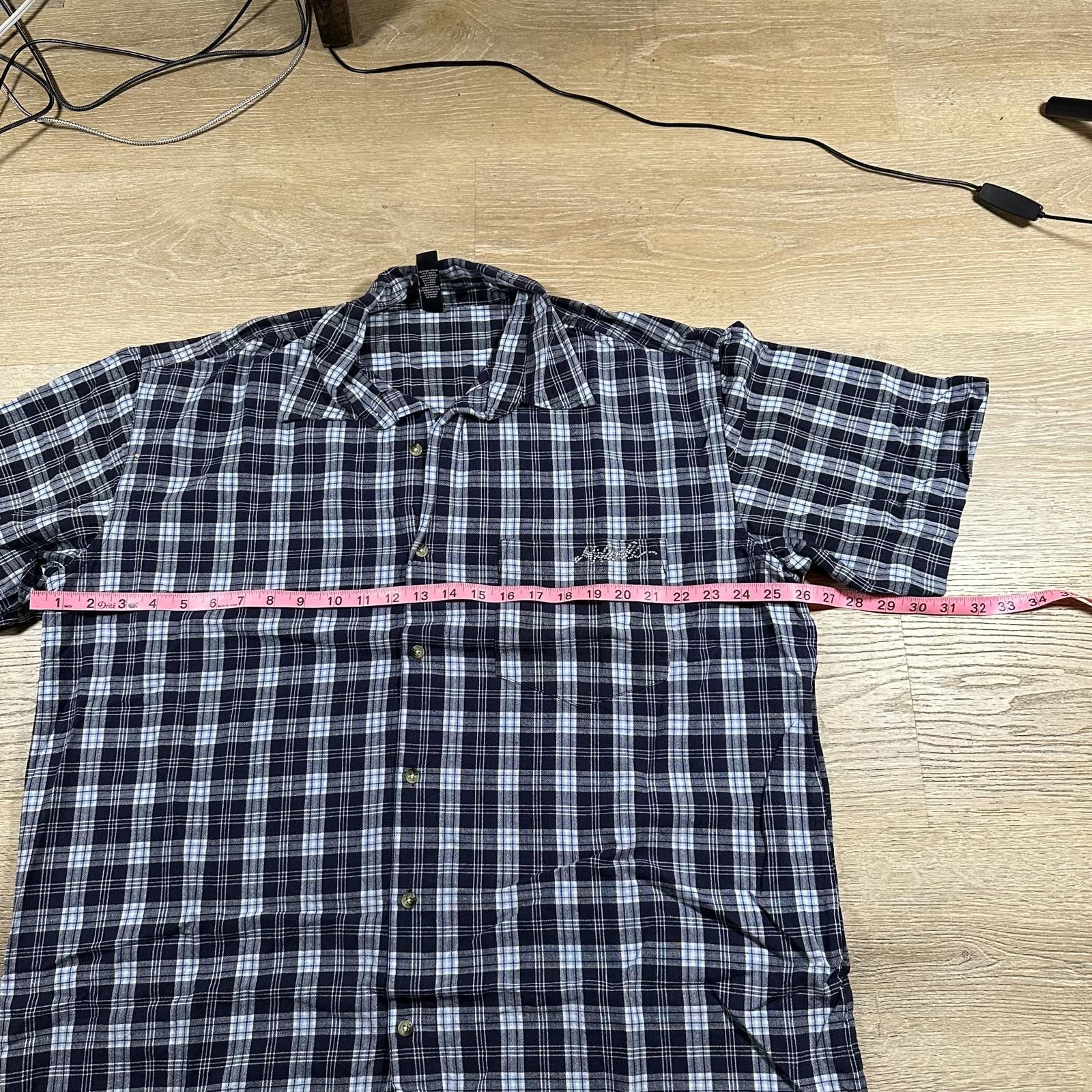 Makaveli Makaveli, Men, Short Sleeve Shirt, XL, Black and White Plaid Size US XL / EU 56 / 4 - 6 Thumbnail