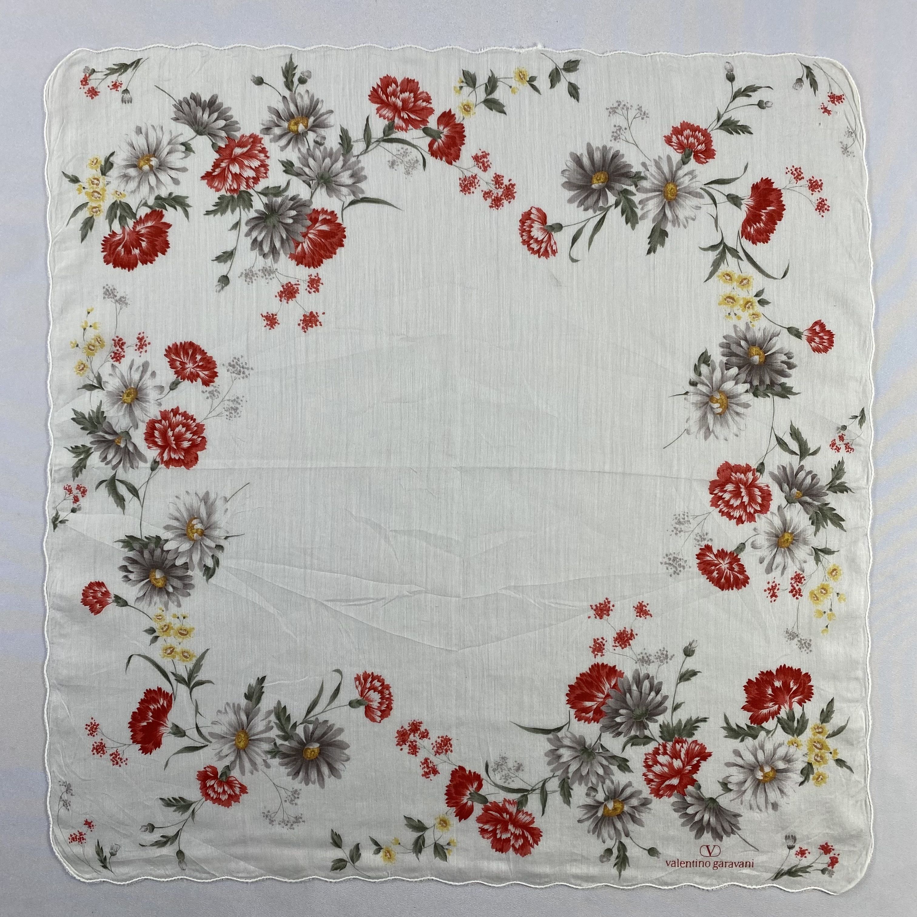 Valentino × Vintage Valentino Garavani Bandana/ Handkerchief / Neckerchief-P1687 Size ONE SIZE - 1 Thumbnail