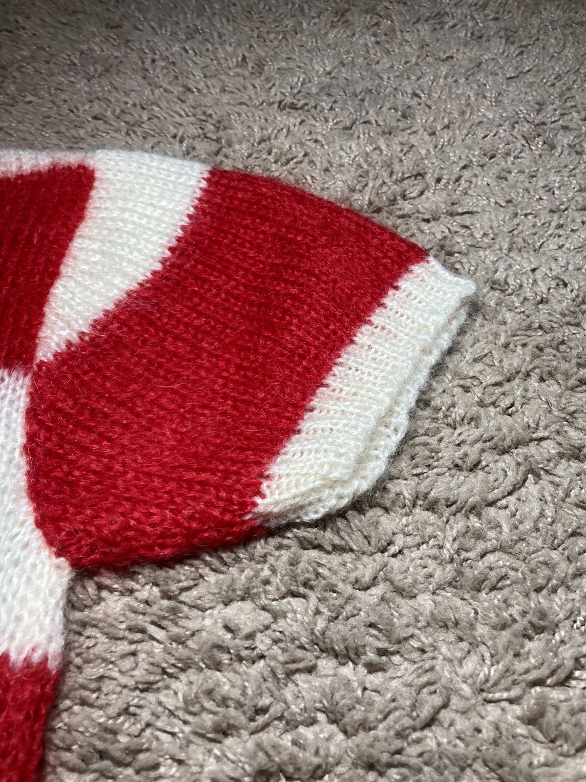AW94 Milkboy Mohair Striped Short Sleeve Knit Punk Sex 90s