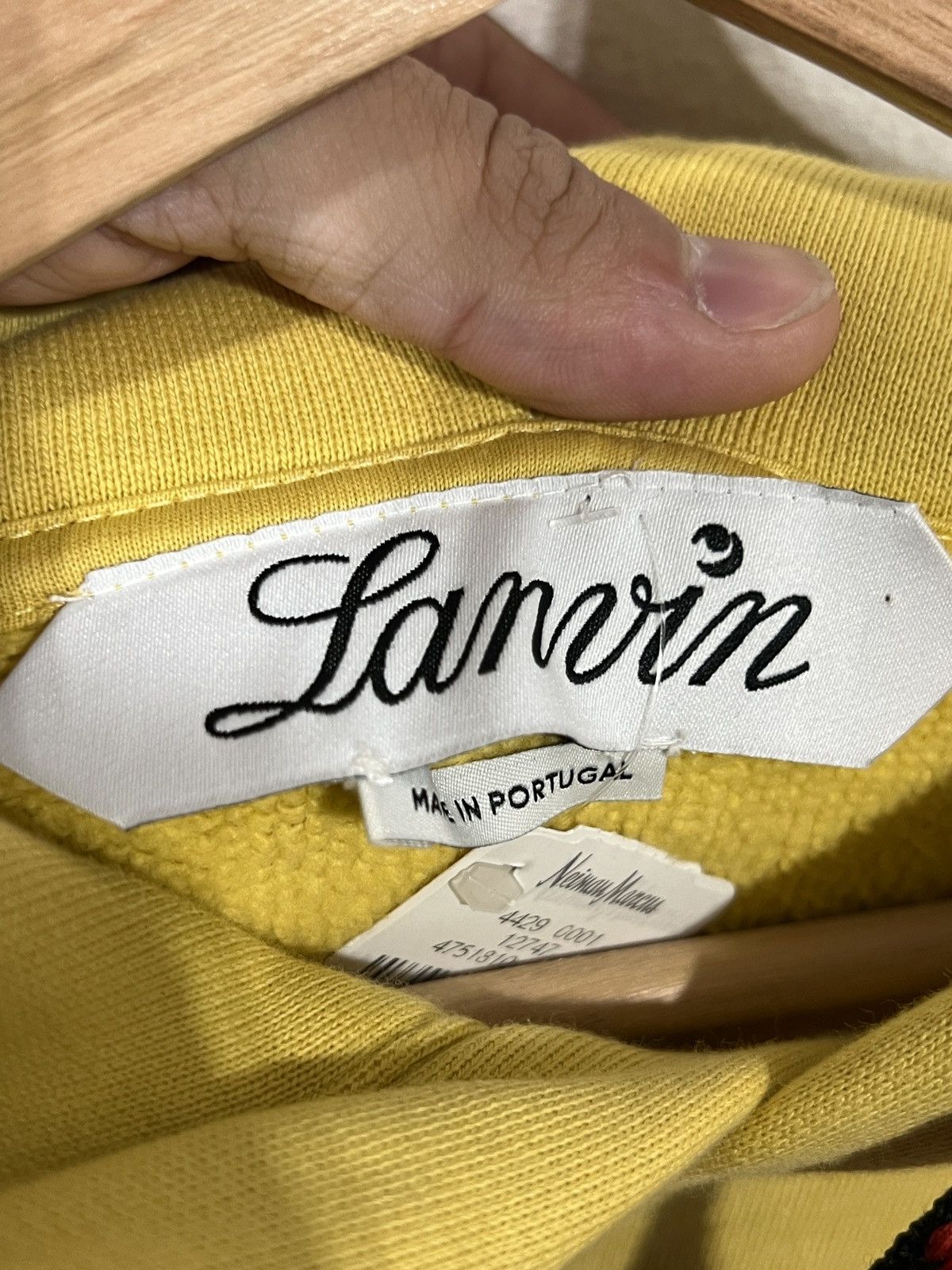 Lanvin Lanvin Yellow/Red Logo Hoodie Size US M / EU 48-50 / 2 - 3 Thumbnail