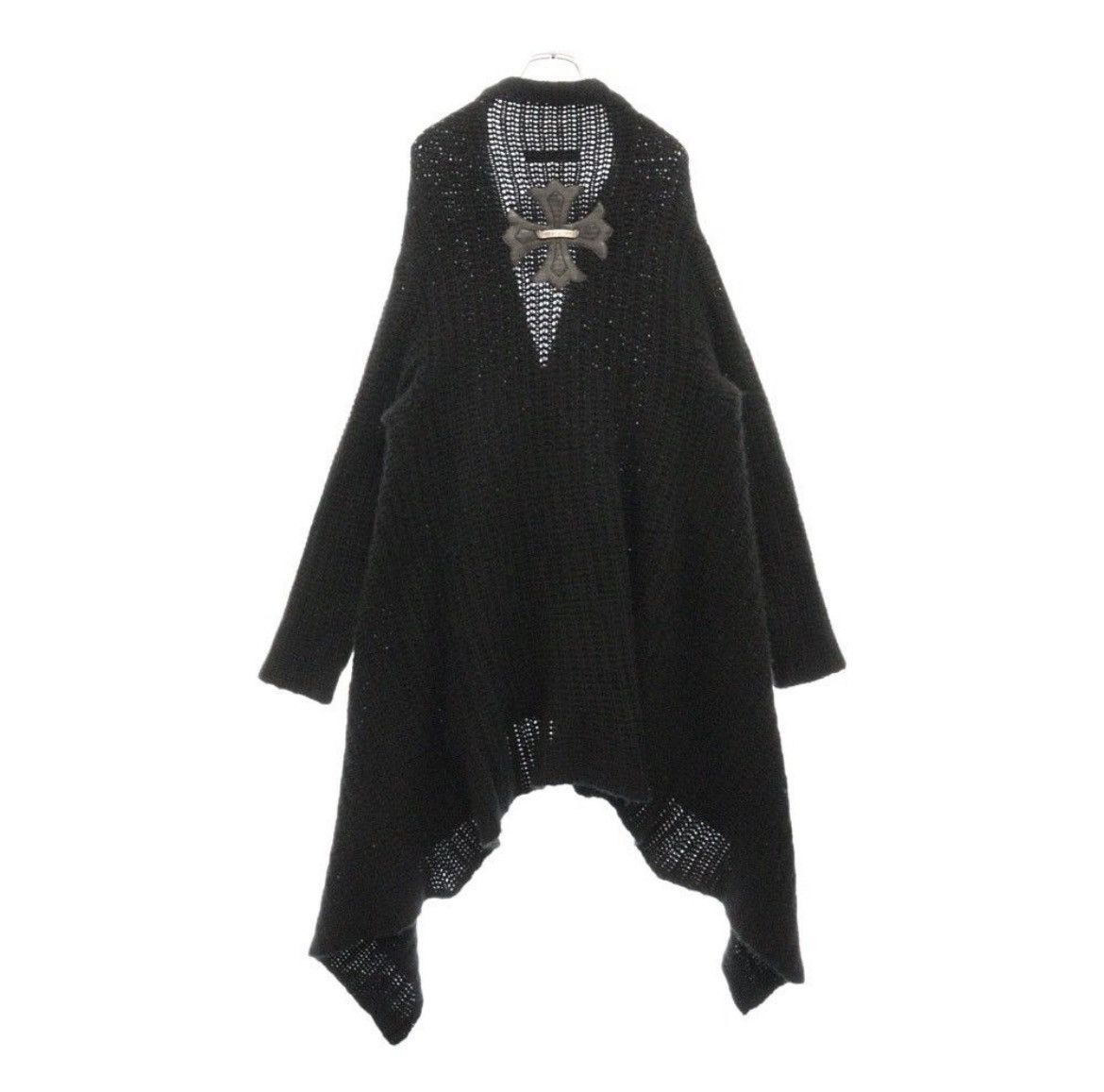 Chrome Hearts CHROME HEARTS Black Wool Buttonless Cardigan Size US S / EU 44-46 / 1 - 2 Thumbnail