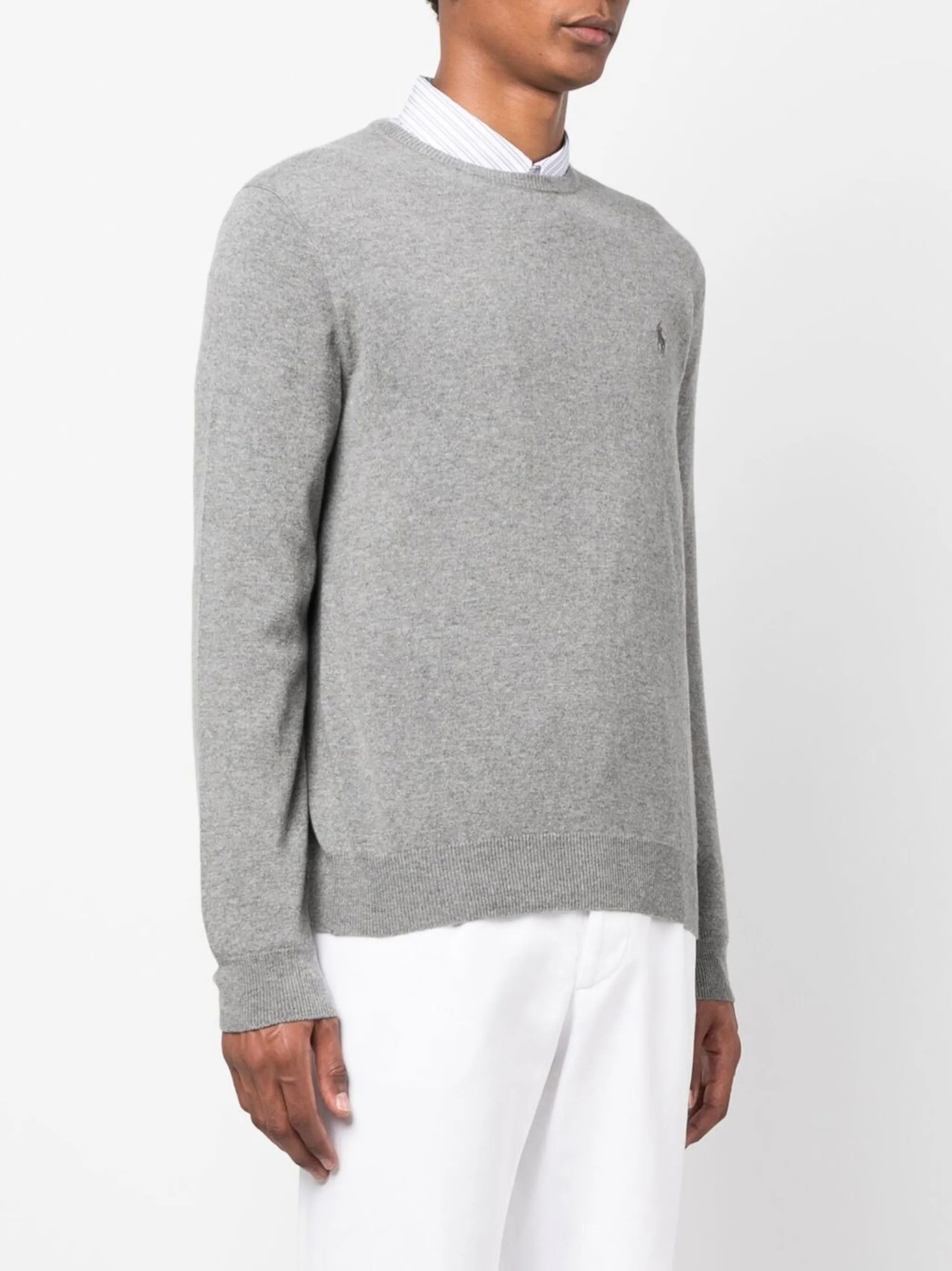 Polo Ralph Lauren o1s22i1n0125 Crewneck Wool Sweater in Grey Size US M / EU 48-50 / 2 - 2 Thumbnail