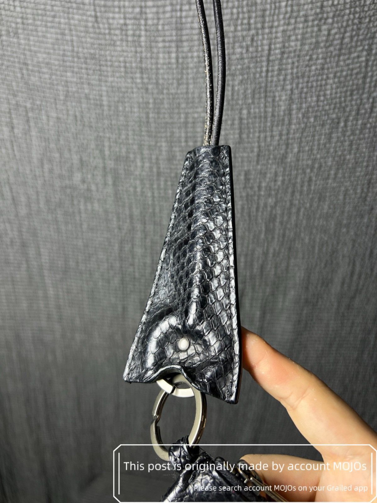 Rick Owens Rick Owens 13AW Snake Hide Necklace Wallet mojos0034 Size ONE SIZE - 5 Thumbnail