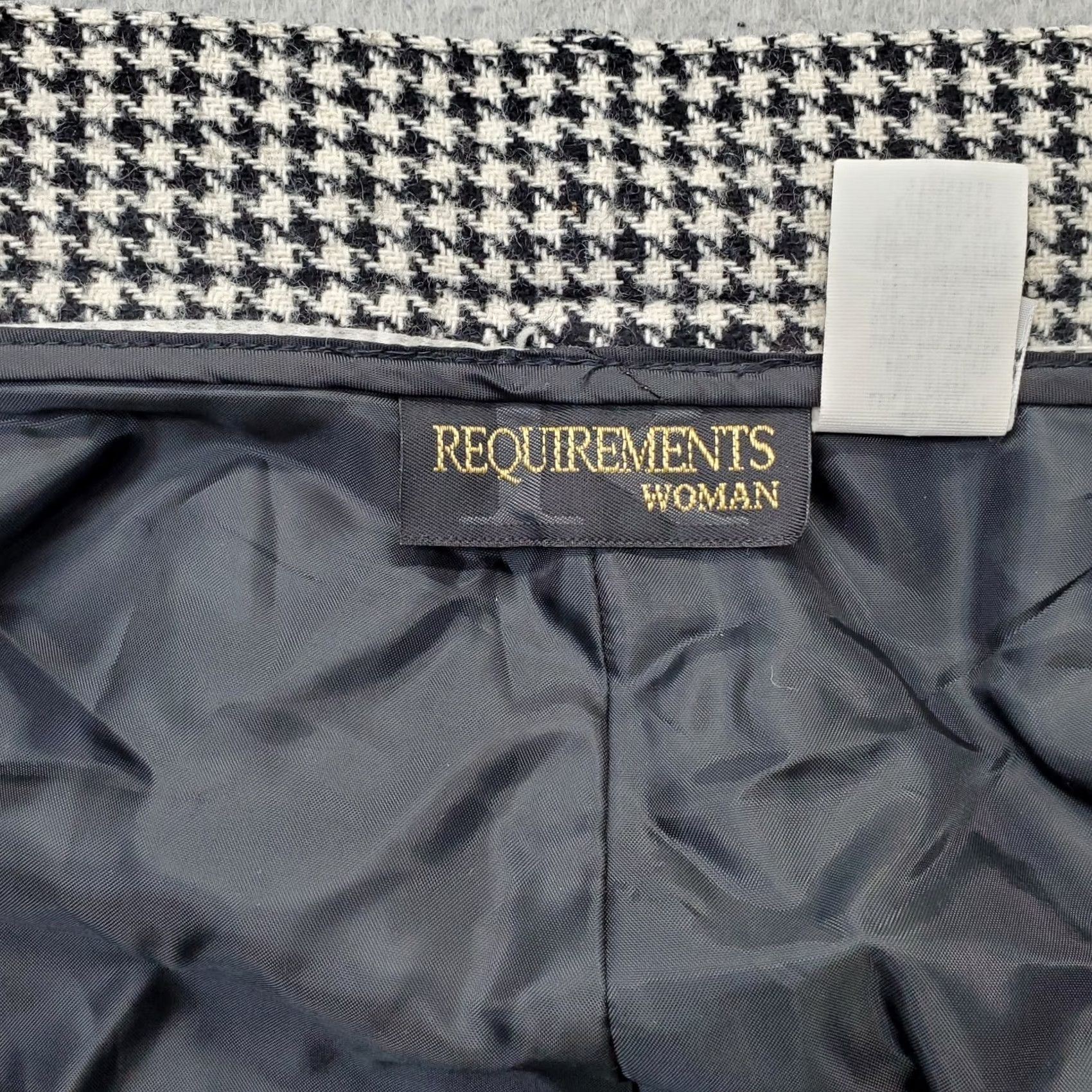 Vintage Requirements Pants Womens 24W Trousers Women Multi Houndstooth Pleated Front Carrot Fit Size 42" / US 20 - 7 Thumbnail