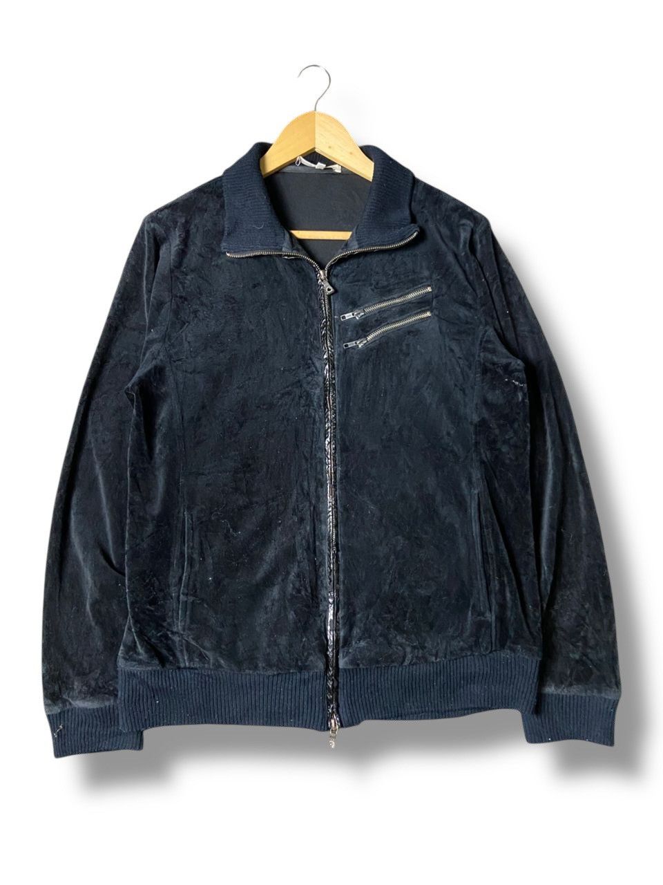 semanticdesign SEMANTIC DESIGN Velvet-Like Zipper Jacket (135) Size US L / EU 52-54 / 3 - 1 Thumbnail