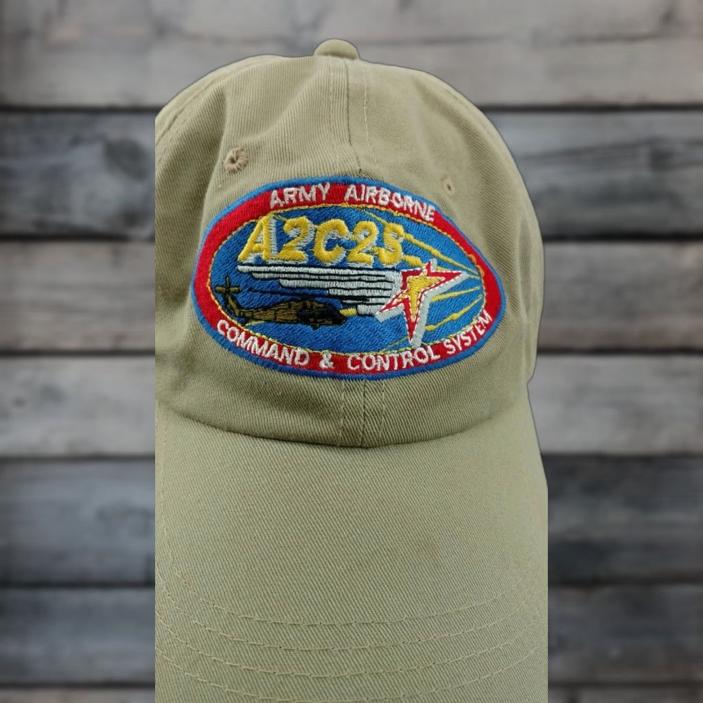 Commando A2C2S U.S. Army Airborne Command & Control System Tan Khaki Hat Hat Adjustable Tan Khaki Mens Size ONE SIZE - 1 Thumbnail