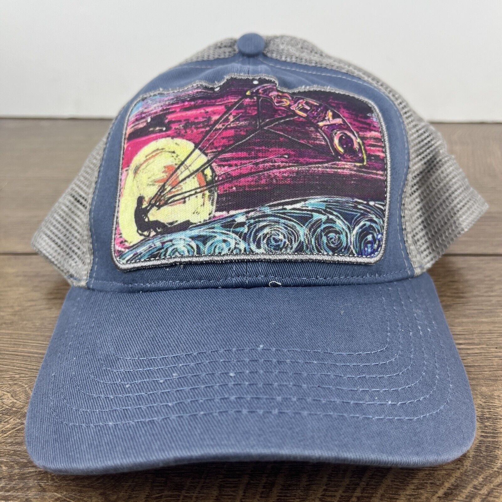 Other BEYC Ocean Waves Hat Blue Hat Adjustable Adult Size Blue Hat Size ONE SIZE - 3 Thumbnail