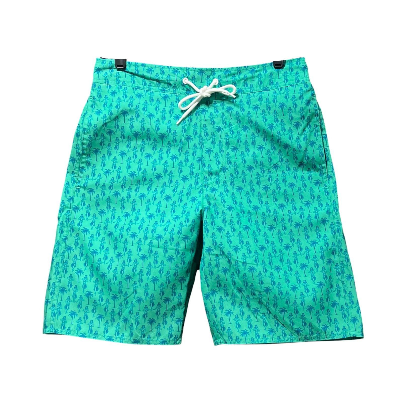 Other St. John's Bay - Men's Board Shorts - 9" Inseam - Green Hula Size ONE SIZE - 4 Thumbnail