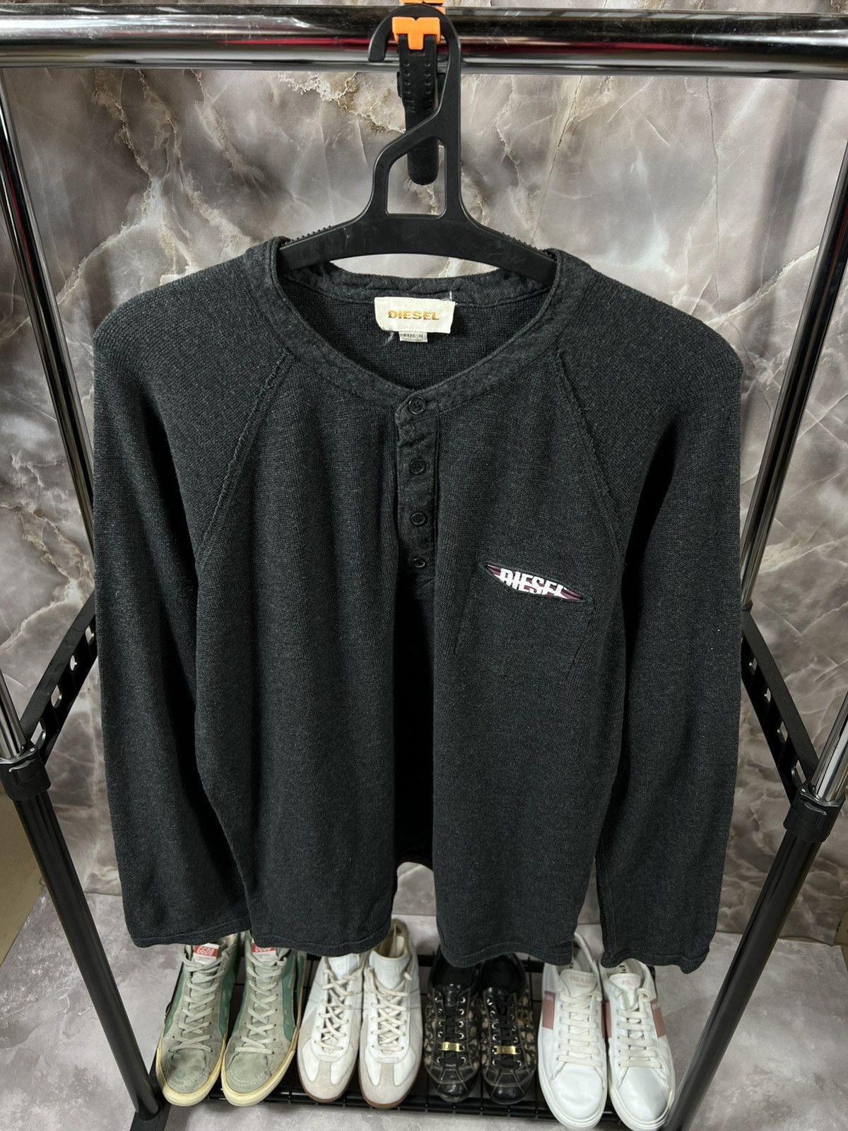Diesel Vintage Diesel "Love and Workwear" Y2k Sweater Size US M / EU 48-50 / 2 - 4 Thumbnail