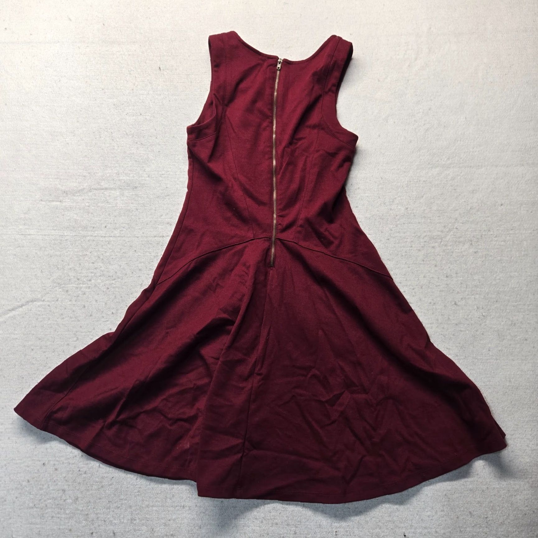Mossimo VINTAGE Mossimo Red Fit & Flare Knit Dress Short Sleeve Knee Length Women's XS Size 26" / US 2 / IT 38 - 7 Thumbnail