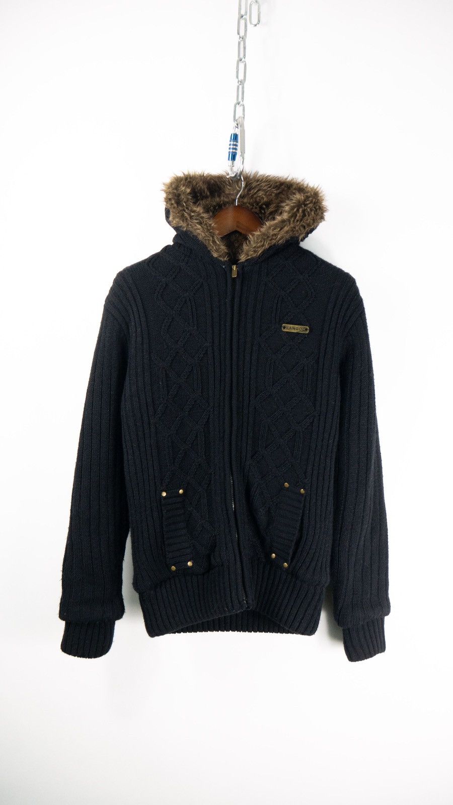 Kangol × Vintage Kangol Vintage sweater with fur Size US L / EU 52-54 / 3 - 1 Thumbnail